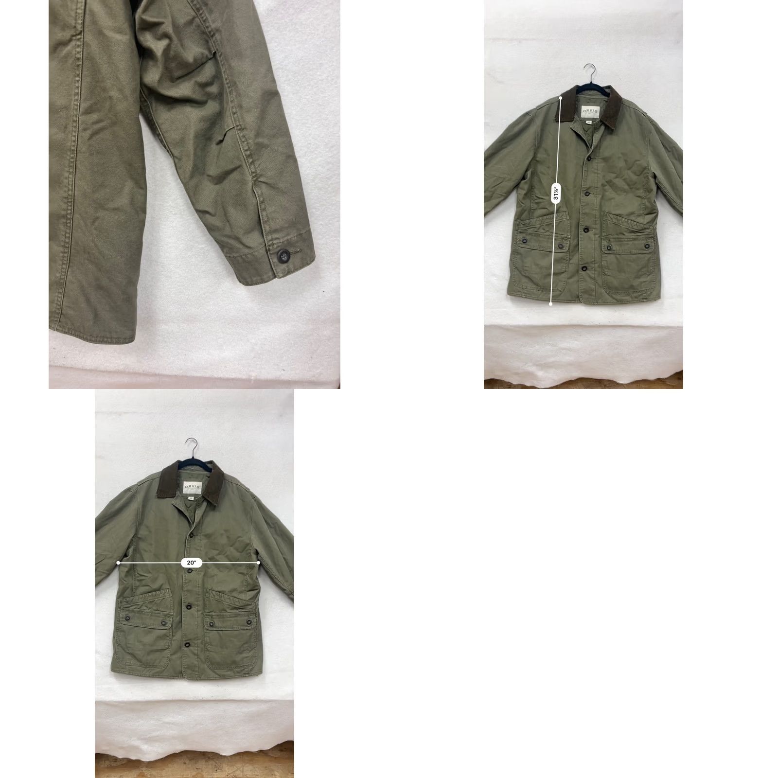 Orvis Orvis Jacket Corduroy Collar Olive Quilted Mens L Cotton Polyester Coat/Field Coat Size US L / EU 52-54 / 3 - 8 Thumbnail