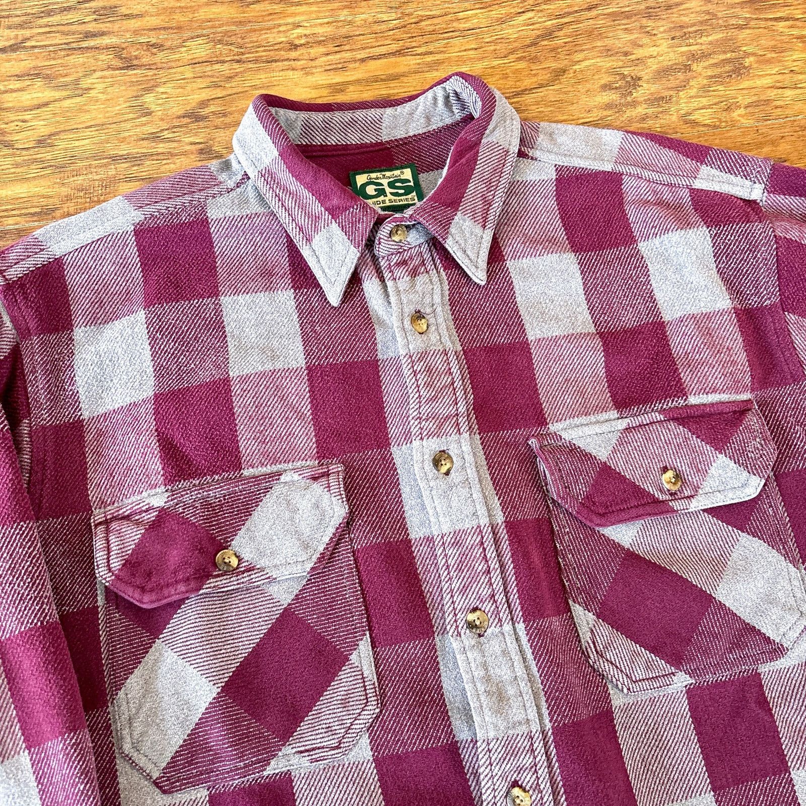 Guide Series Gander Mountain Guide Series Red Gray Plaid Button Up Shirt Size US XL / EU 56 / 4 - 2 Thumbnail