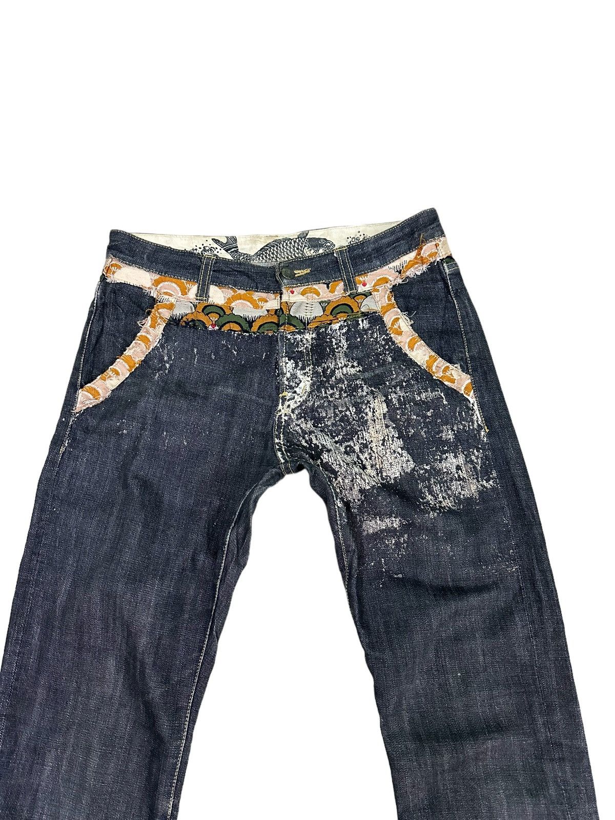 Japanese Brand GEMSTONE BLACK DENIM JEANS Size US 30 / EU 46 - 3 Thumbnail