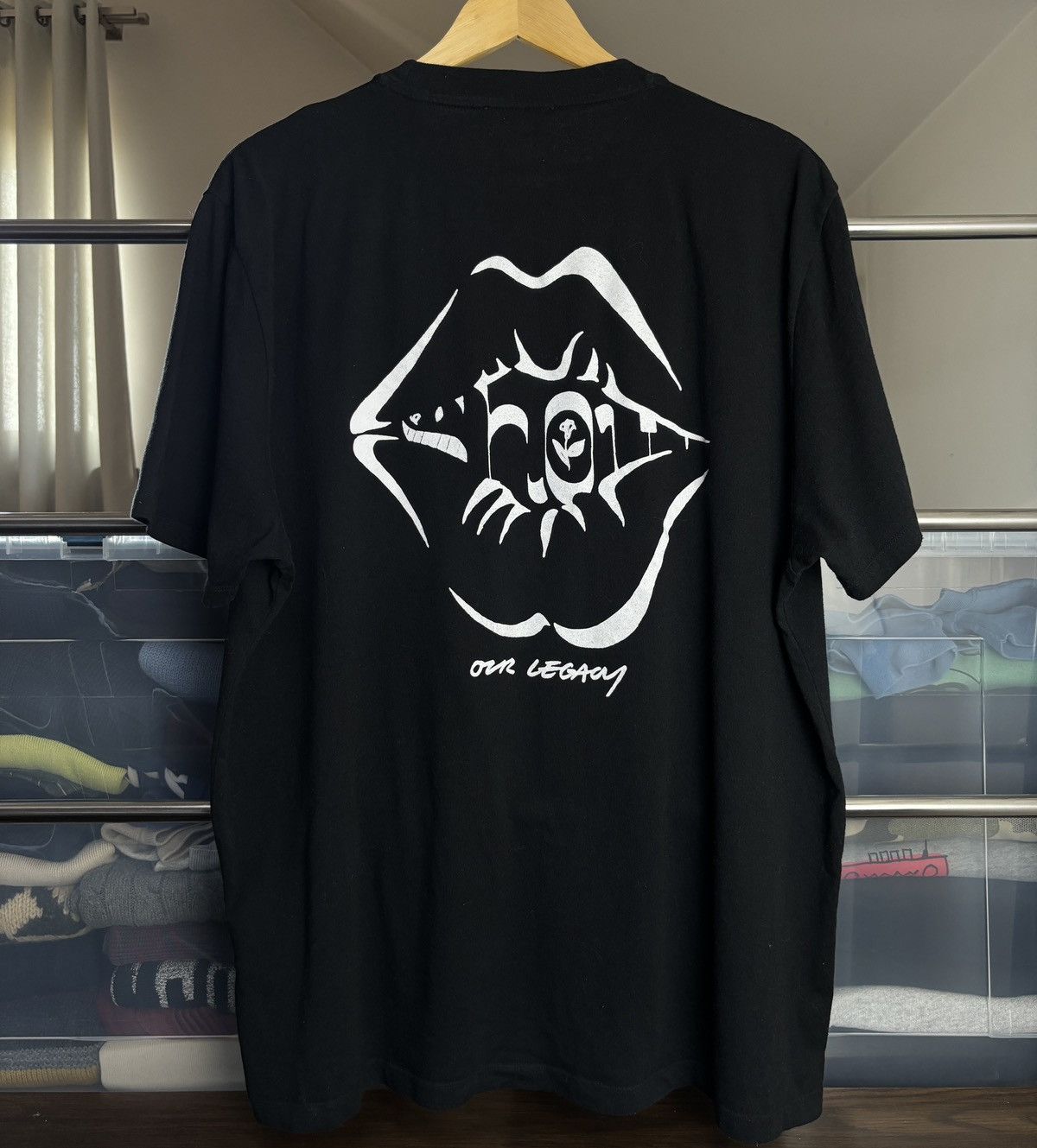 Our Legacy Our Legacy Box T-Shirt Mouth Kiss Print Size US L / EU 52-54 / 3 - 4 Thumbnail