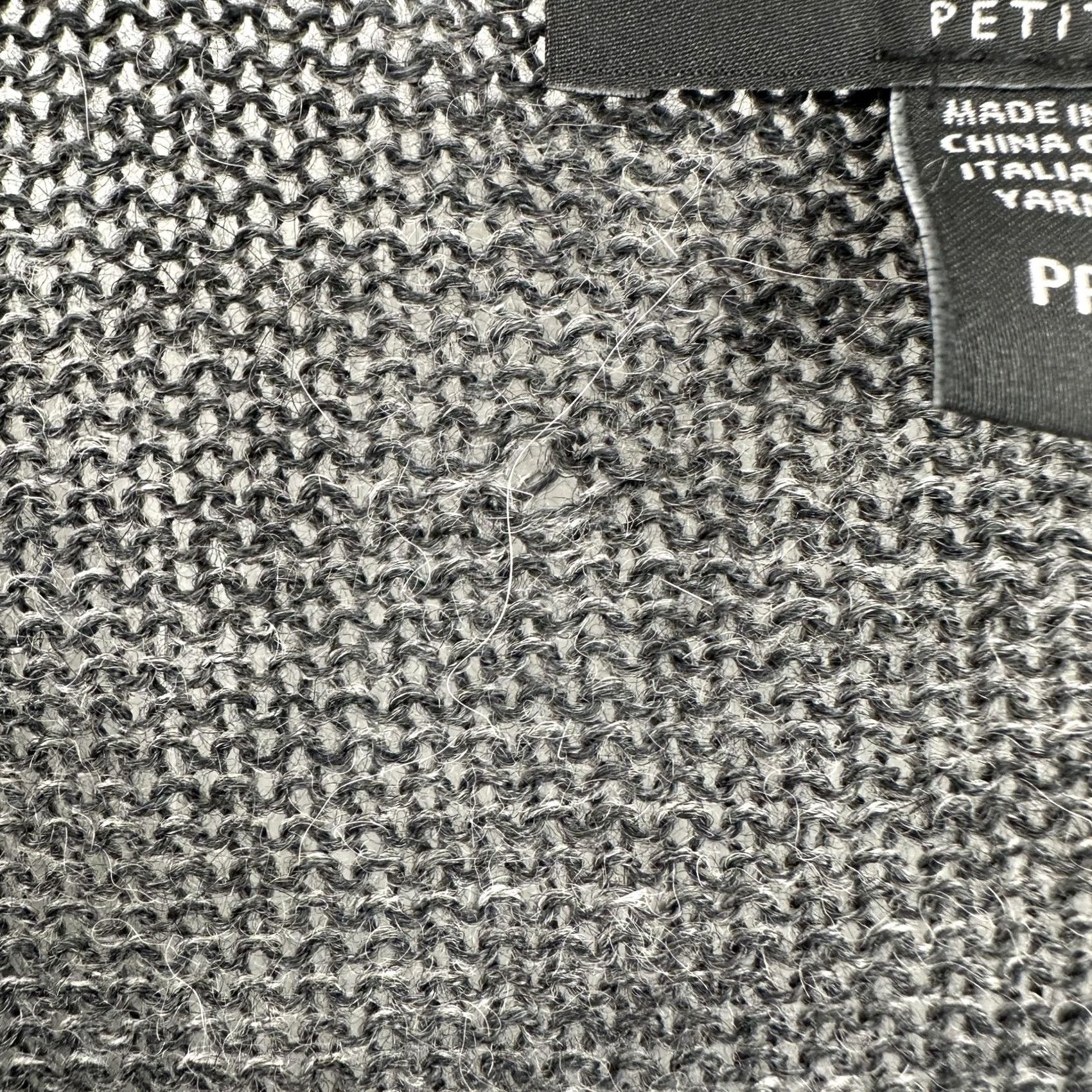 Eileen Fisher VINTAGE Eileen Fisher Sweater Womens Petite Extra Small Gray Open Front Lightweight Knit Size XXS / US 00 / IT 34 - 5 Thumbnail