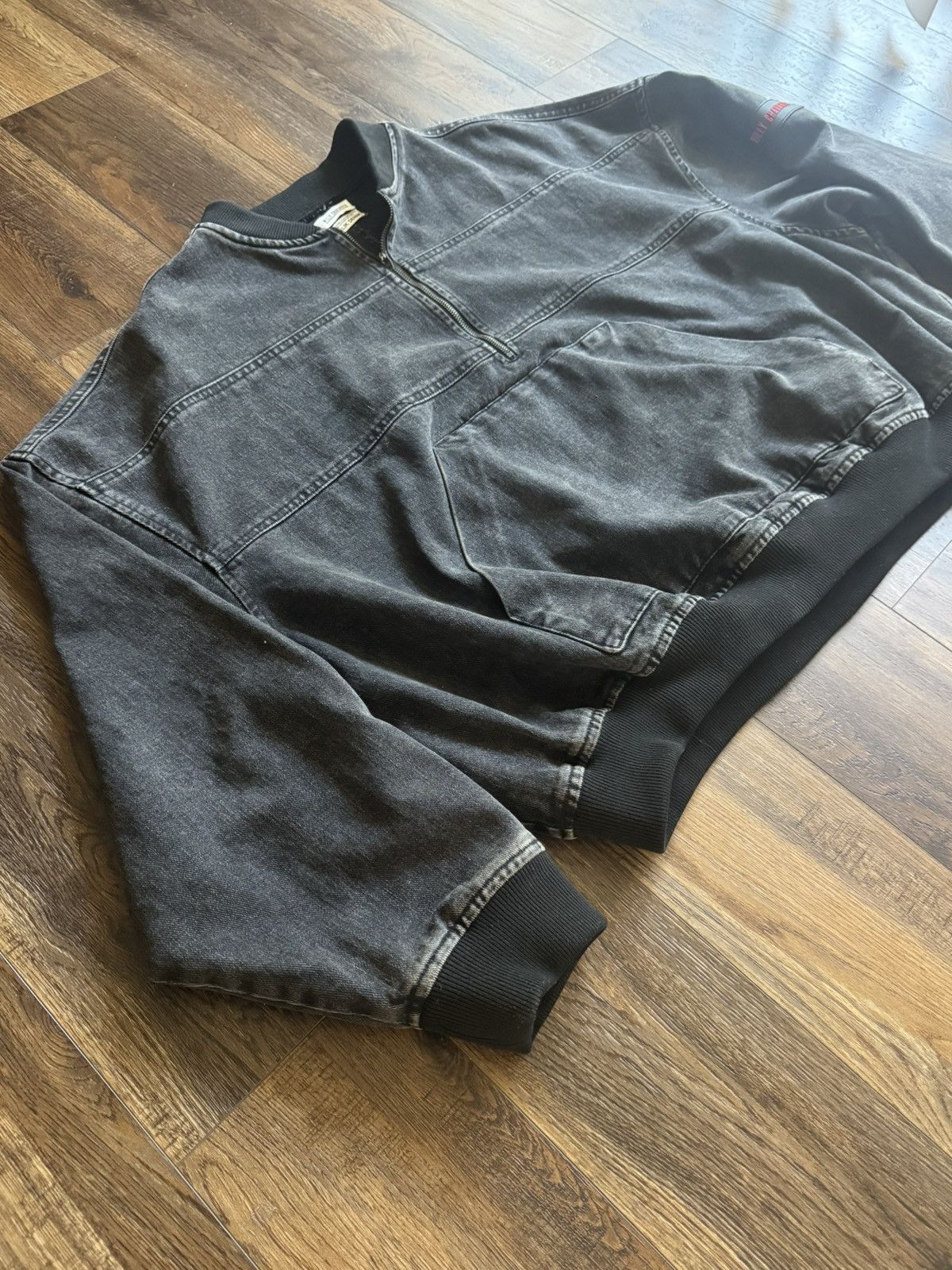 Willy Chavarria Warrior Zip Crew-Washed Black Size US M / EU 48-50 / 2 - 4 Thumbnail