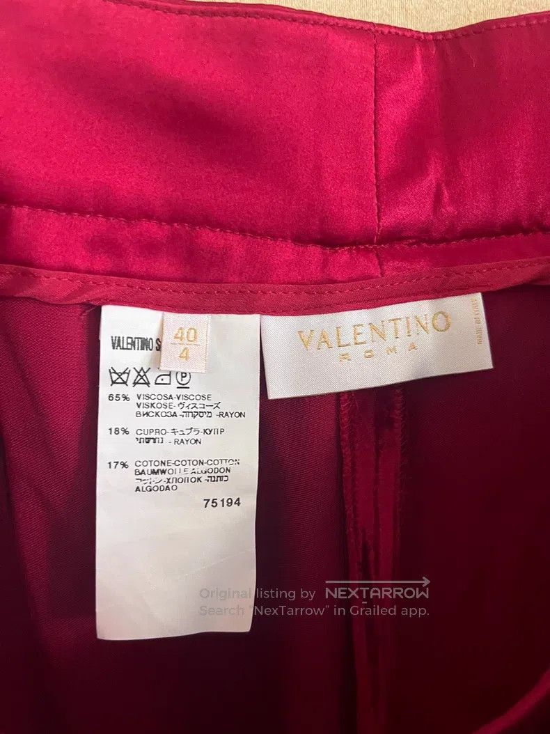 Valentino Valentino Red faux velvet suit Size S / US 4 / IT 40 - 7 Thumbnail
