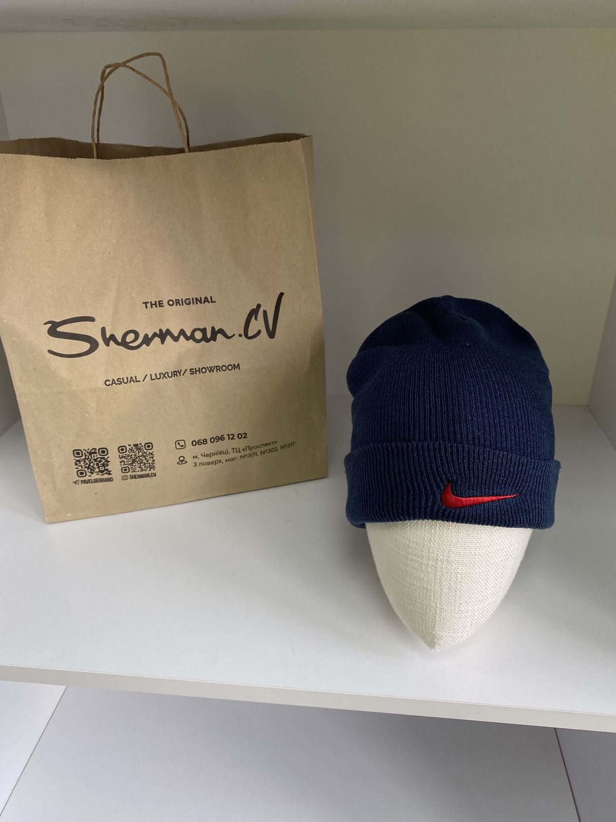 Nike × Vintage Vintage Nike Beanie Size ONE SIZE - 1 Thumbnail