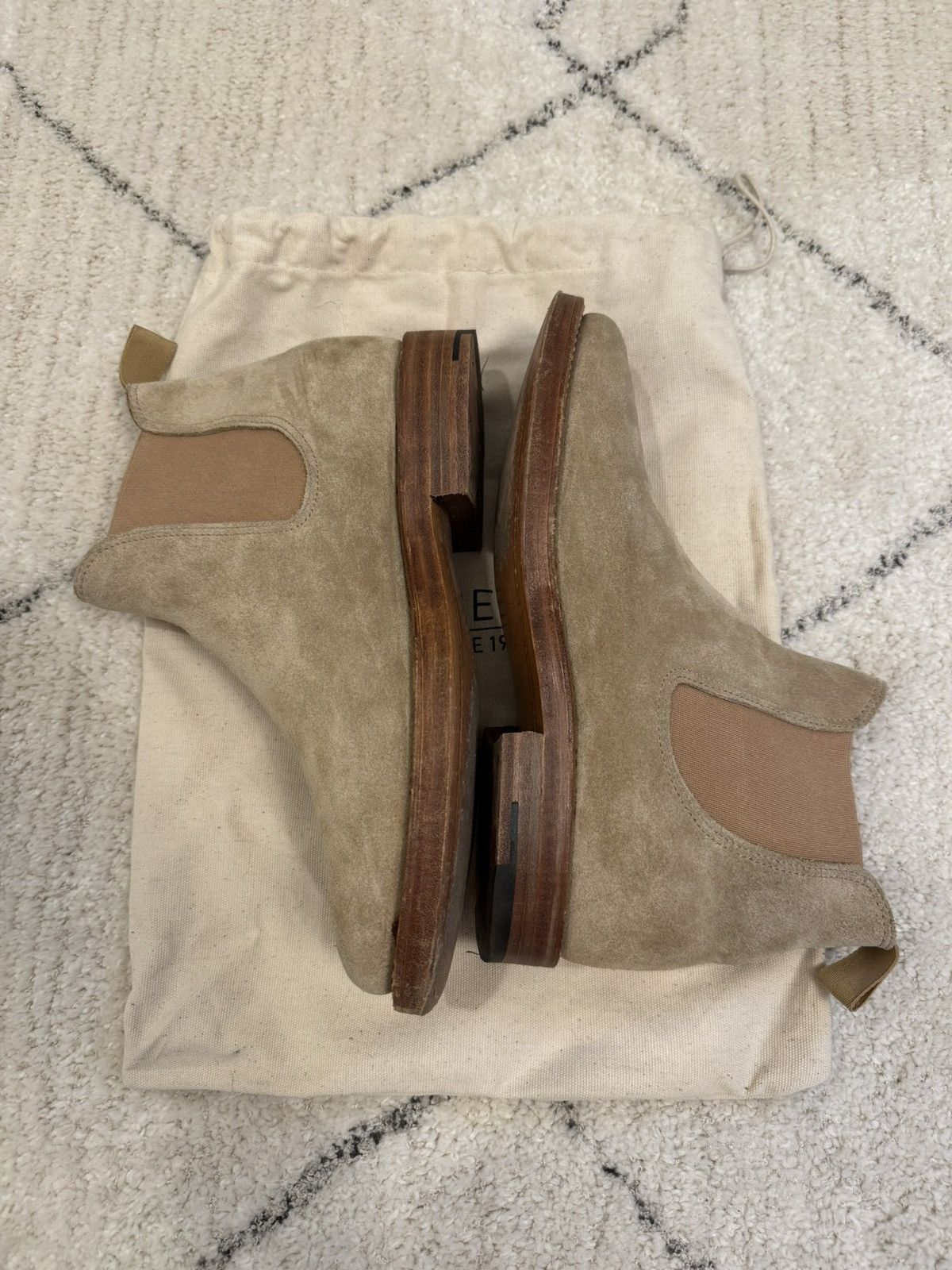 Viberg Milkshake Suede Chelsea Boots Size US 6.5 / EU 39-40 - 2 Thumbnail