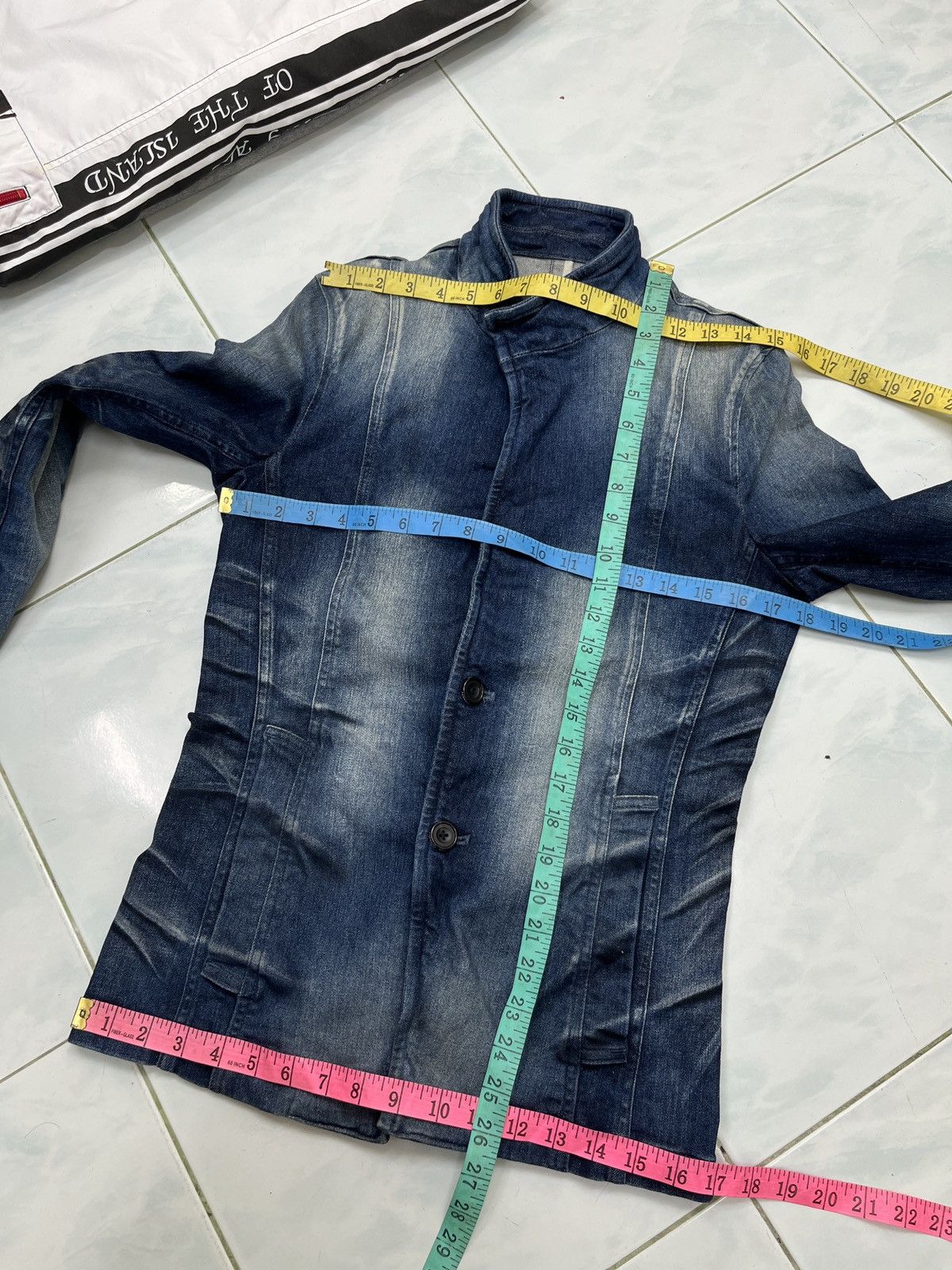 Tornado Mart 🔥🔥🔥ARCHIVE TORNADO MART ELASTIC DENIM JACKET Size S / US 4 / IT 40 - 17 Thumbnail