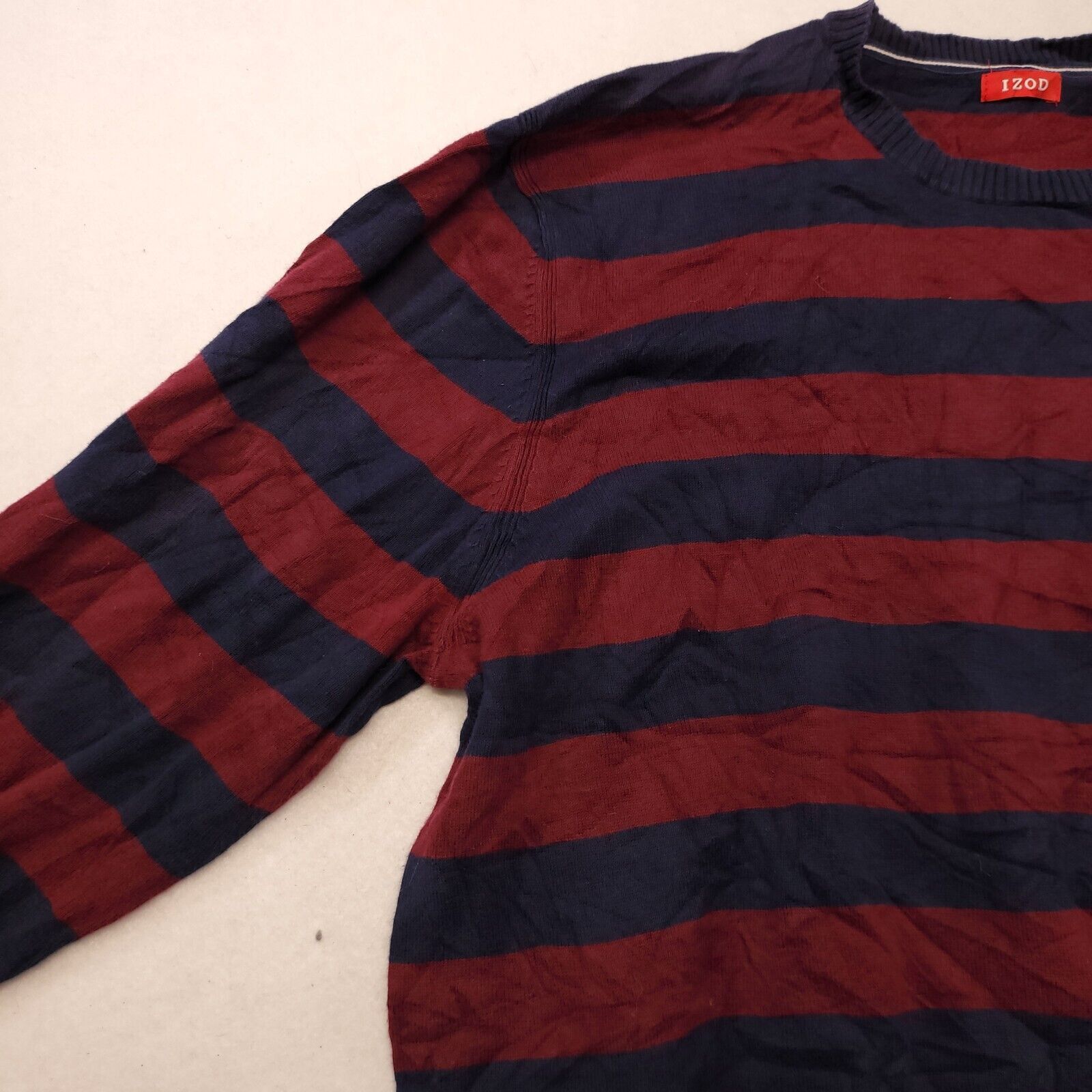 Izod IZOD Pullover Casual Sweater Mens Size Extra Large XL Red Size US XL / EU 56 / 4 - 4 Thumbnail