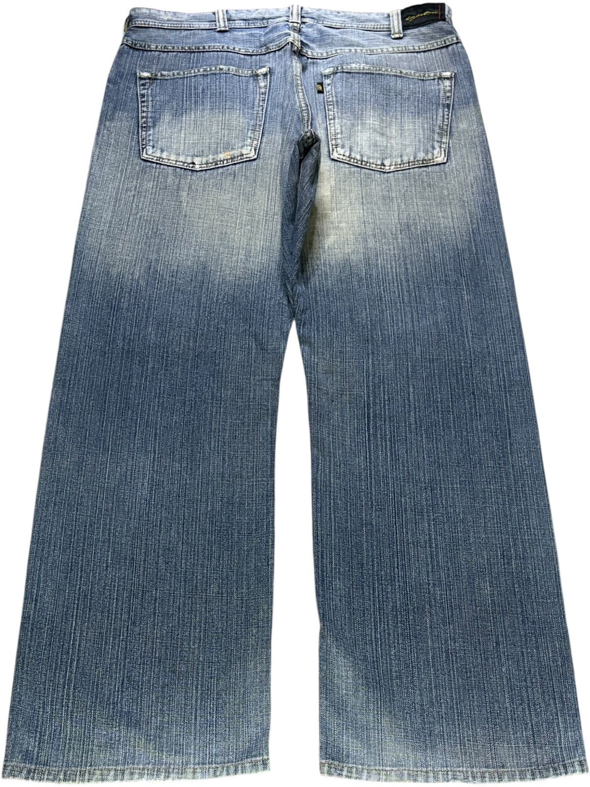 Japanese Brand Vintage Denim Craft Faded Wash Loose Baggy Jeans Size US 36 / EU 52 - 2 Thumbnail