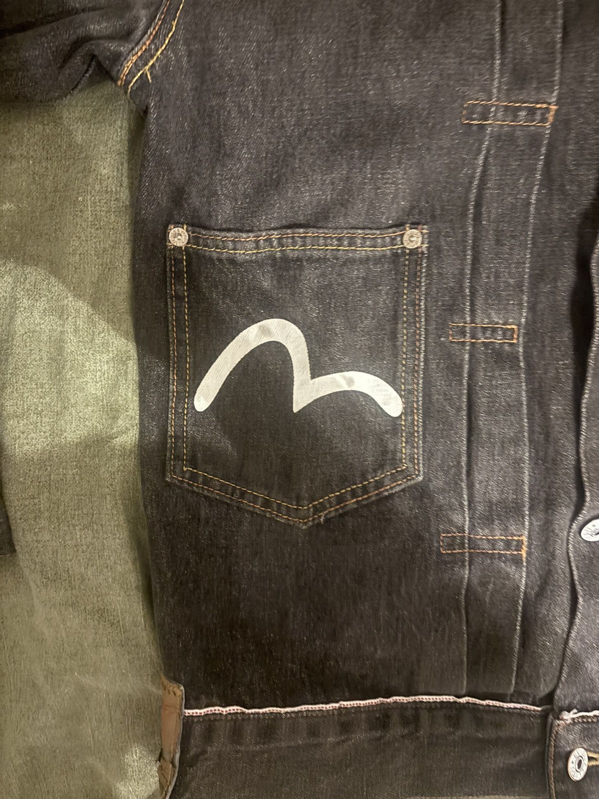 Evisu rare evisu x D*face collab 2014 selvedge denim jacket Size US S / EU 44-46 / 1 - 2 Thumbnail