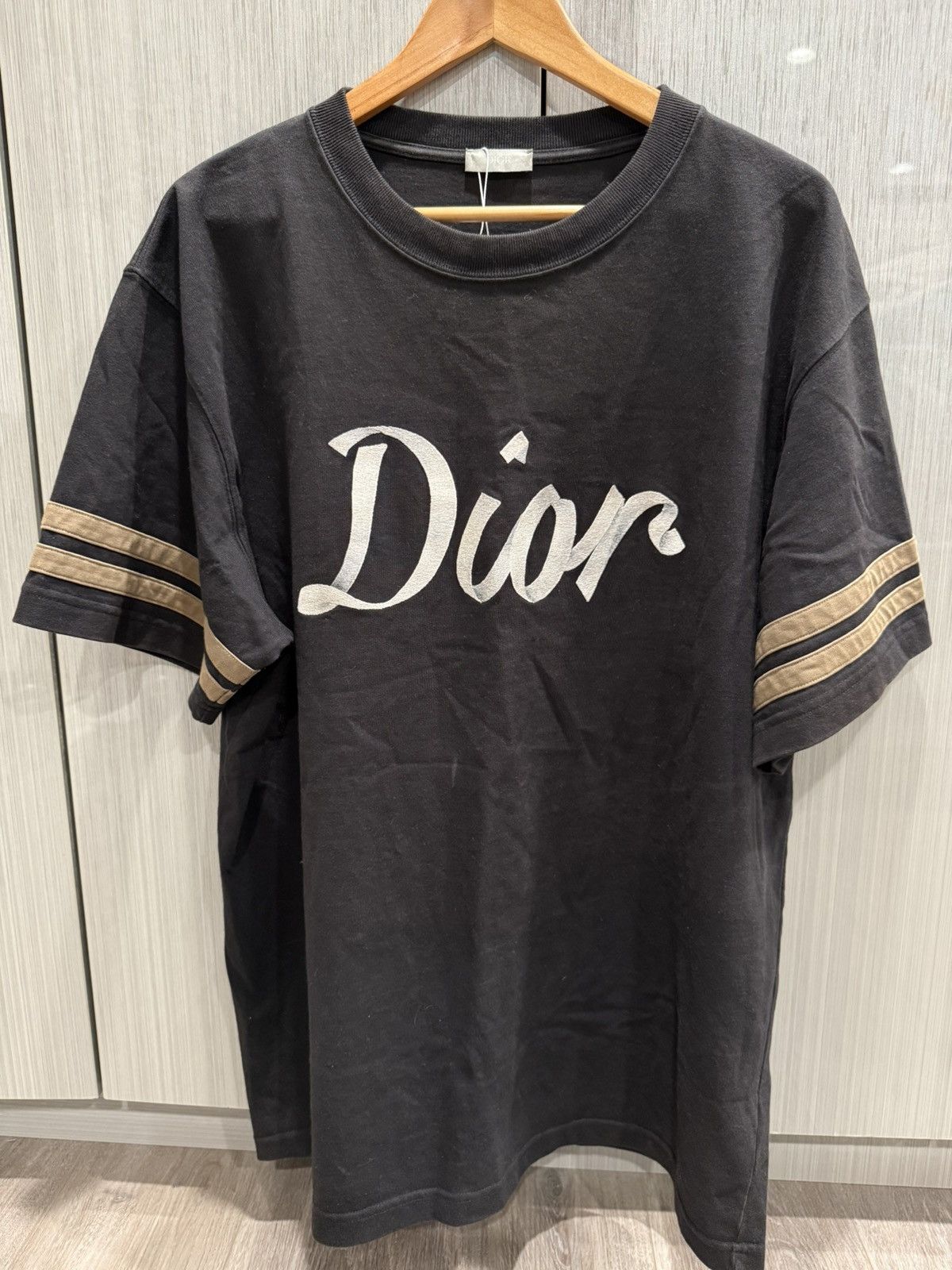 Dior 1947 Black Embroidered T Shirt