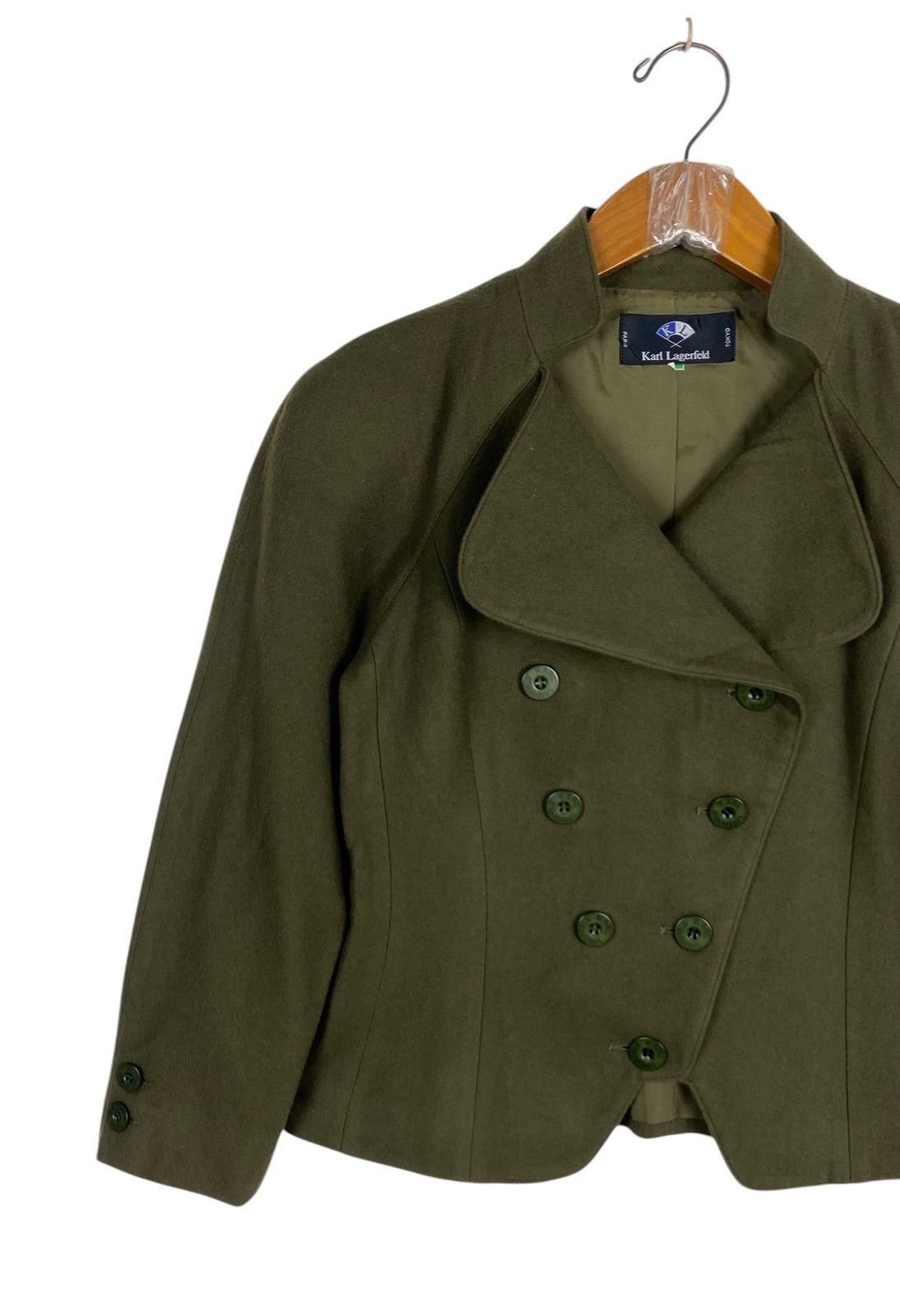 Karl Lagerfeld Karl Lagerfeld Double-Breasted Military Style Peplum Blazer Size S / US 4 / IT 40 - 2 Thumbnail