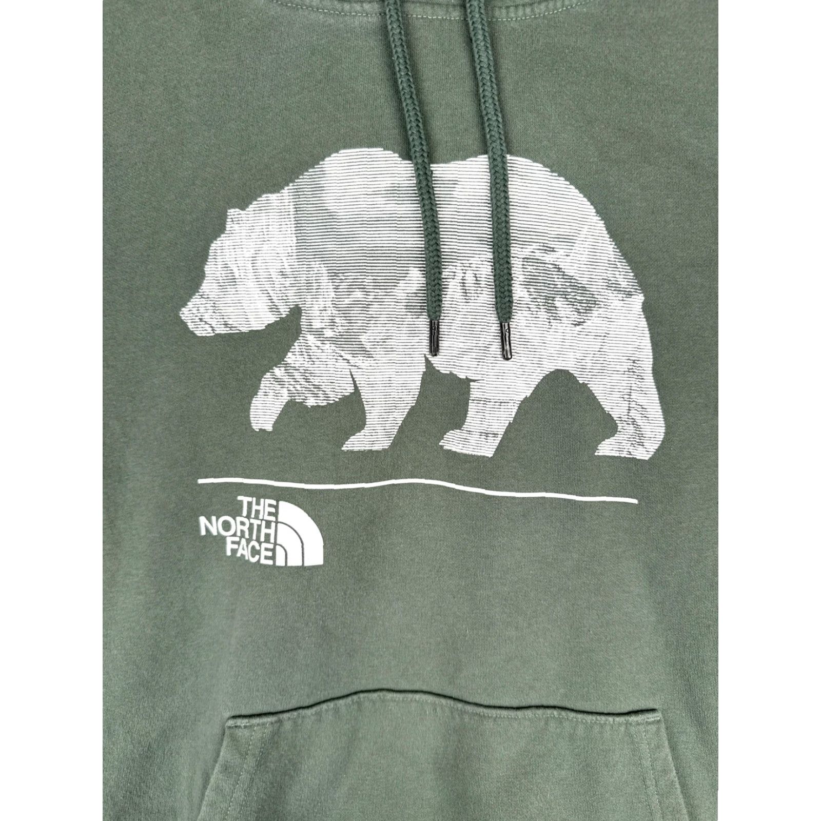 The North Face The North Face Hoodie Mens Medium Green Bear Graphic Pullover Sweatshirt Jersey Size US M / EU 48-50 / 2 - 6 Thumbnail
