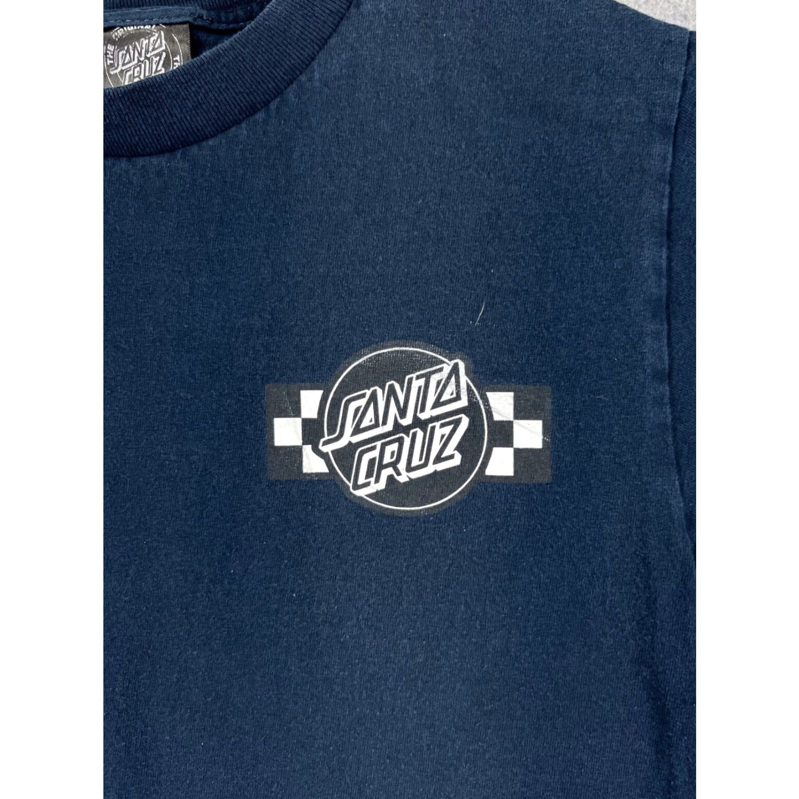 Vintage Santa Cruz shirt Adult Small Blue Checkerboard Logo Short Sleeve Crew Neck Size US S / EU 44-46 / 1 - 6 Thumbnail