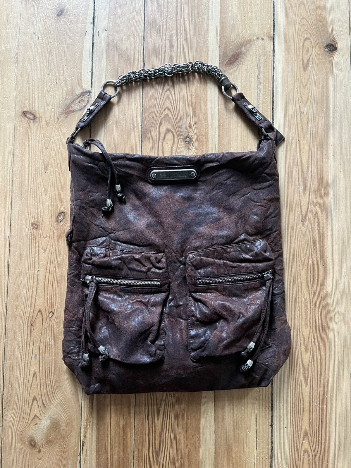 Thomas Wylde Y2K Thomas Wylde Skull Metal Hardware Hobo Bag Alt Grunge Size ONE SIZE - 4 Thumbnail