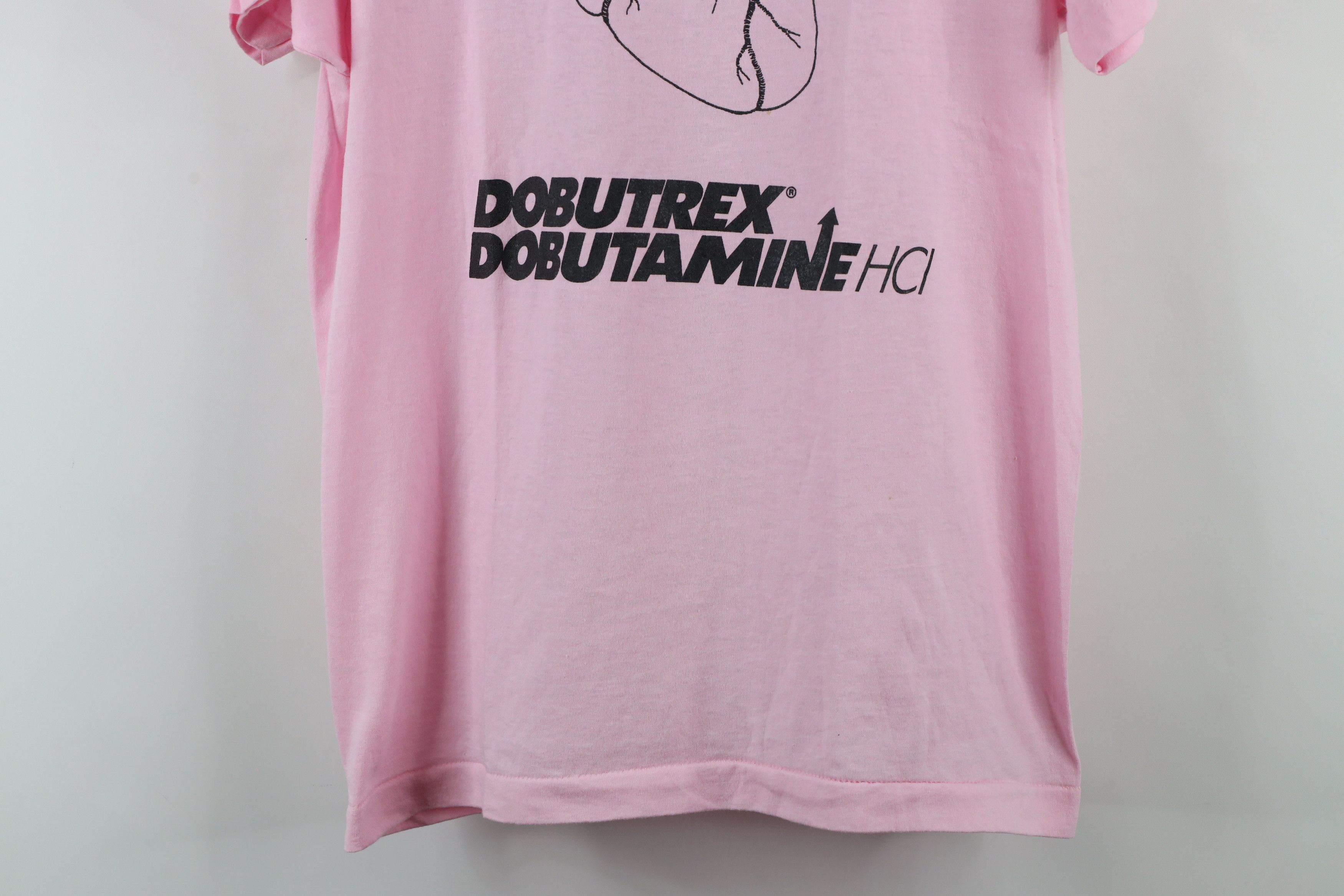 Vintage Vintage 80s 90s Dobutamine Heart Failure T-Shirt Pink USA Size XL / US 12-14 / IT 48-50 - 3 Thumbnail
