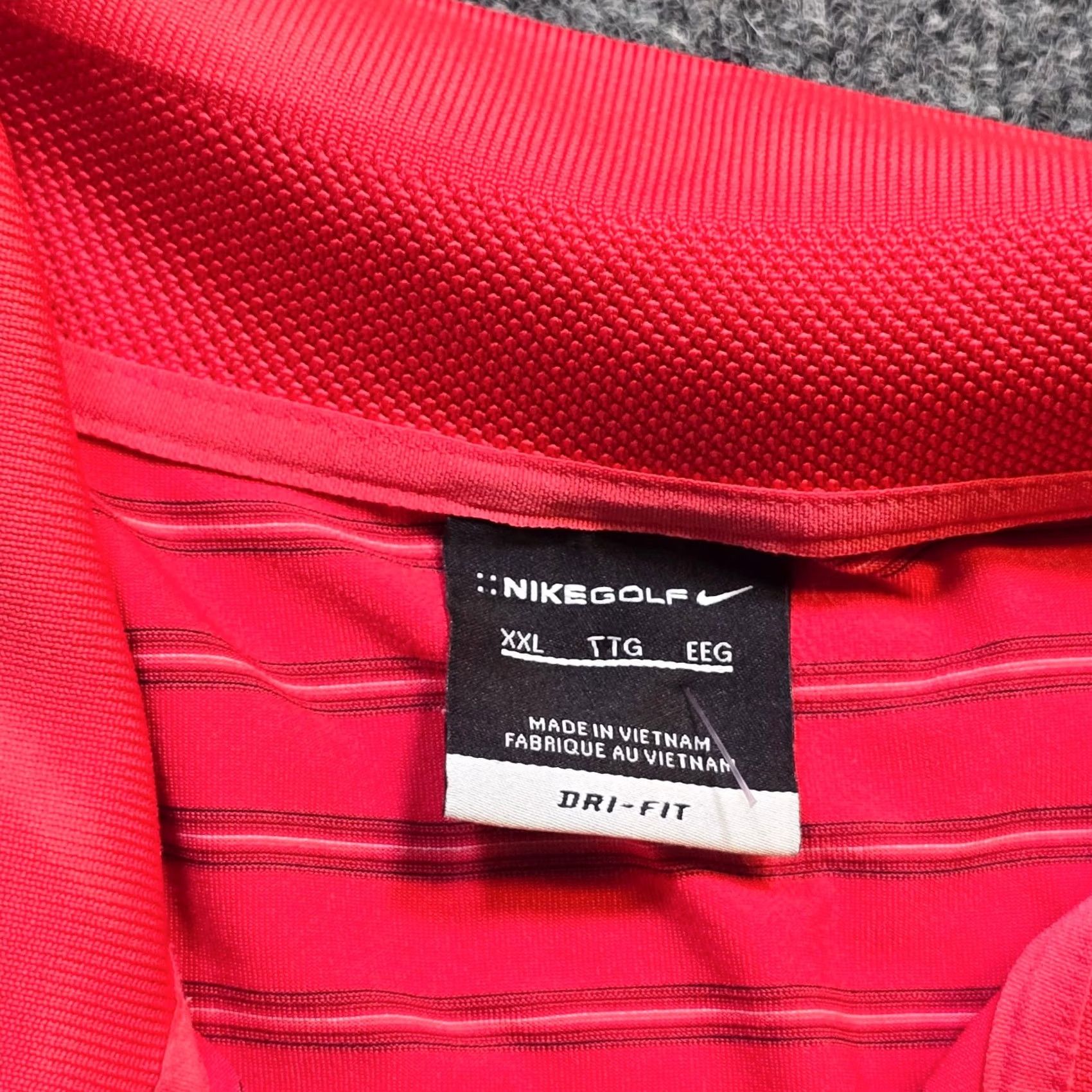 Nike Nike Golf Polo Shirt Men XXL Red Striped Nike Dri-Fit Short Sleeve Casual Comfort Polo Shirt Men XXL Red Striped Size US XXL / EU 58 / 5 - 3 Thumbnail