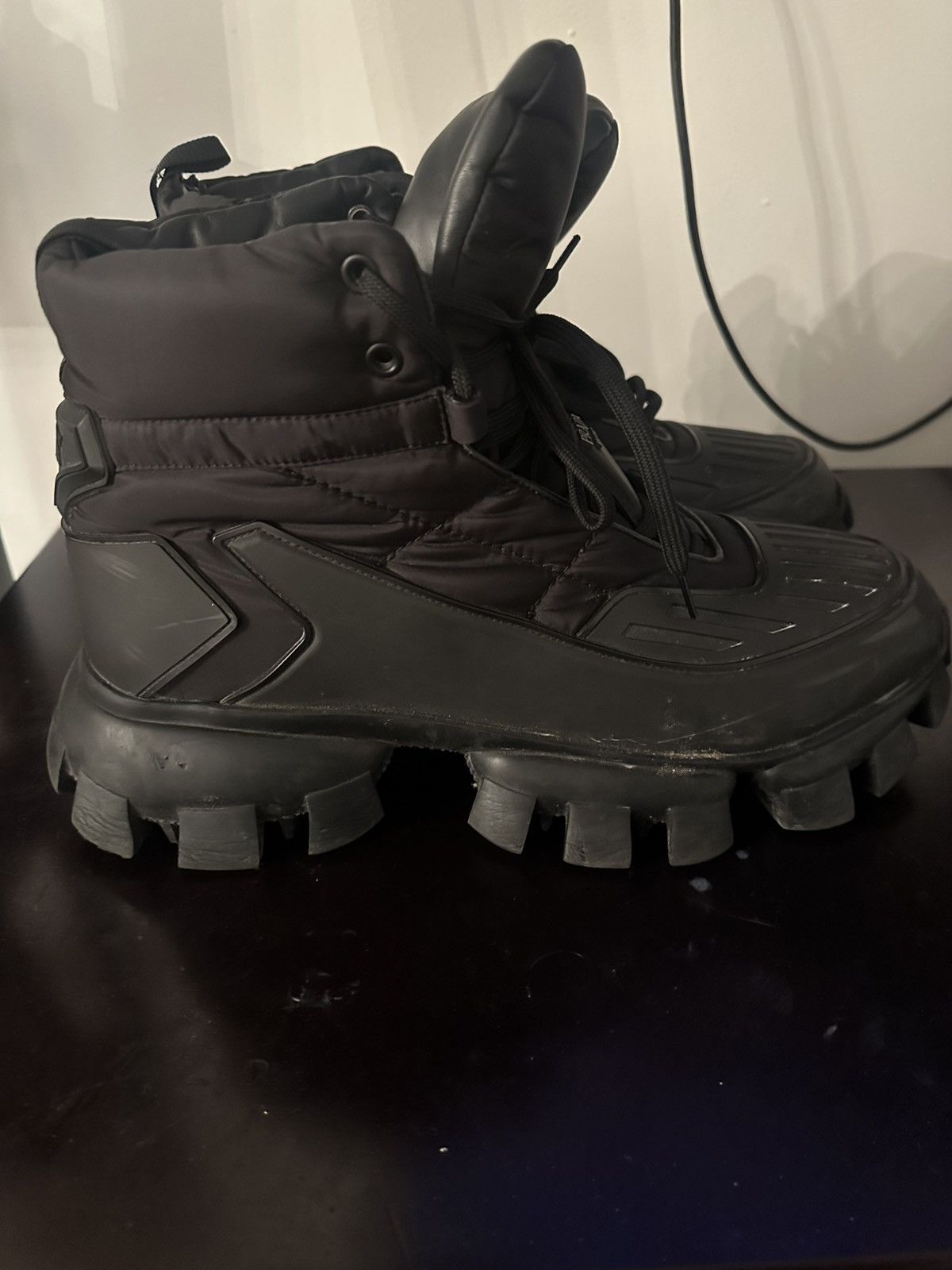 Prada Cloudbust Thunder prada black boots Size US 11.5 / EU 44-45 - 2 Thumbnail