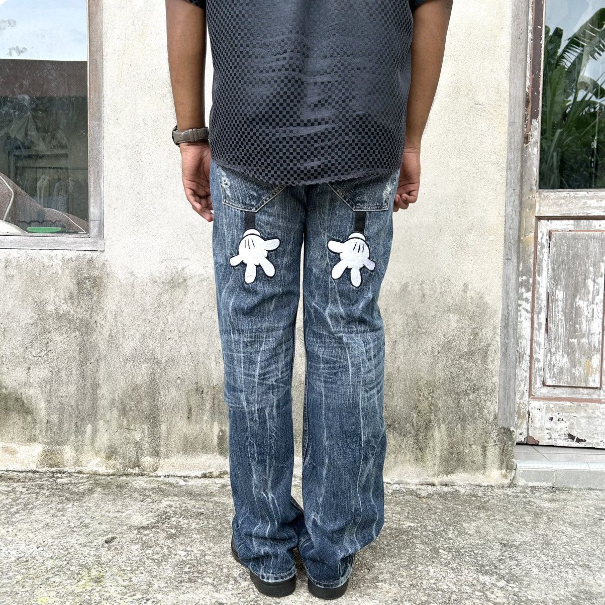 Japanese Brand Vintage Denim Doublewaist DISNEY PATCH ART BORDIR Size US 34 / EU 50 - 6 Thumbnail