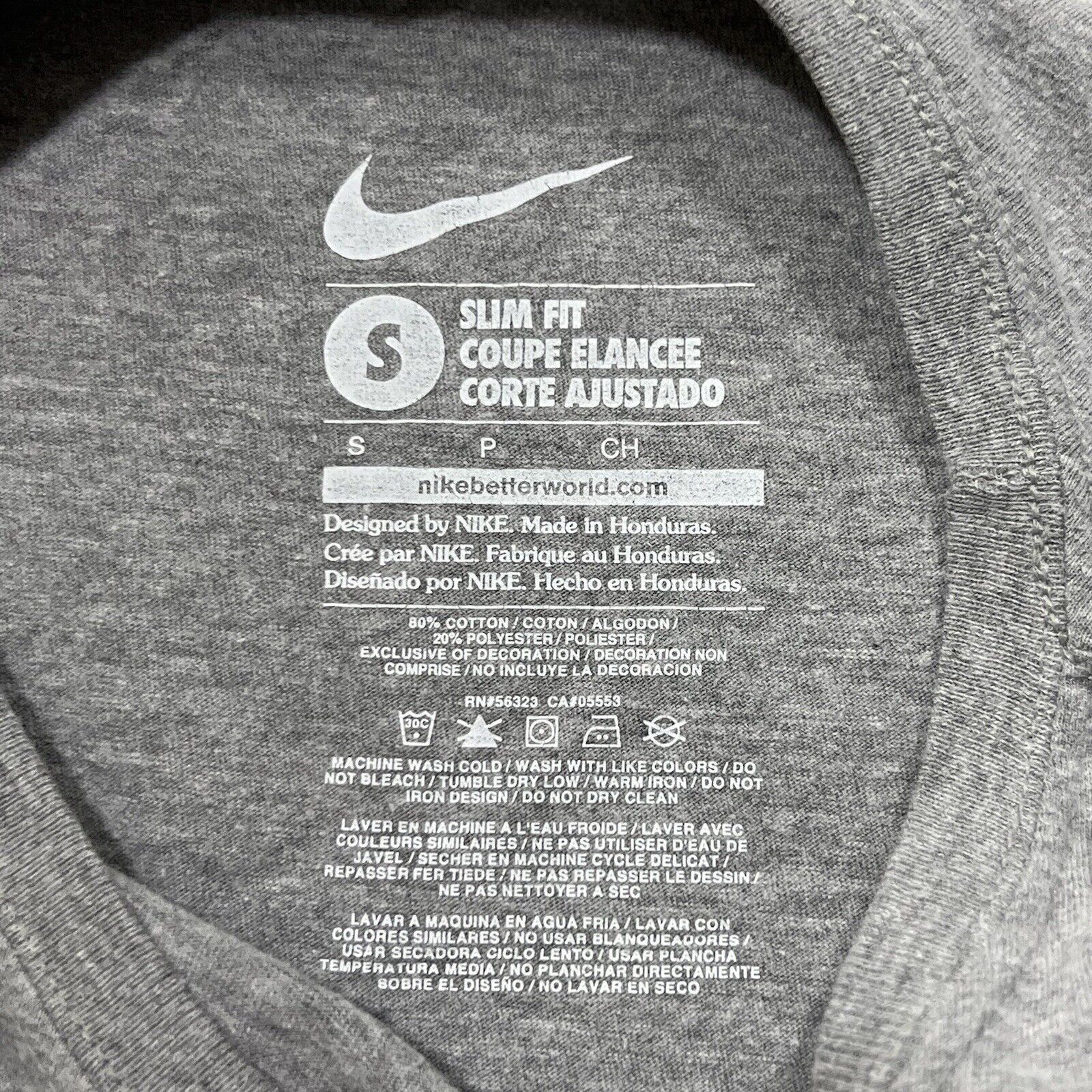 Nike Nike Kiss My Fast Gray Short Sleeve Graphic T Shirt Size S / US 4 / IT 40 - 3 Thumbnail