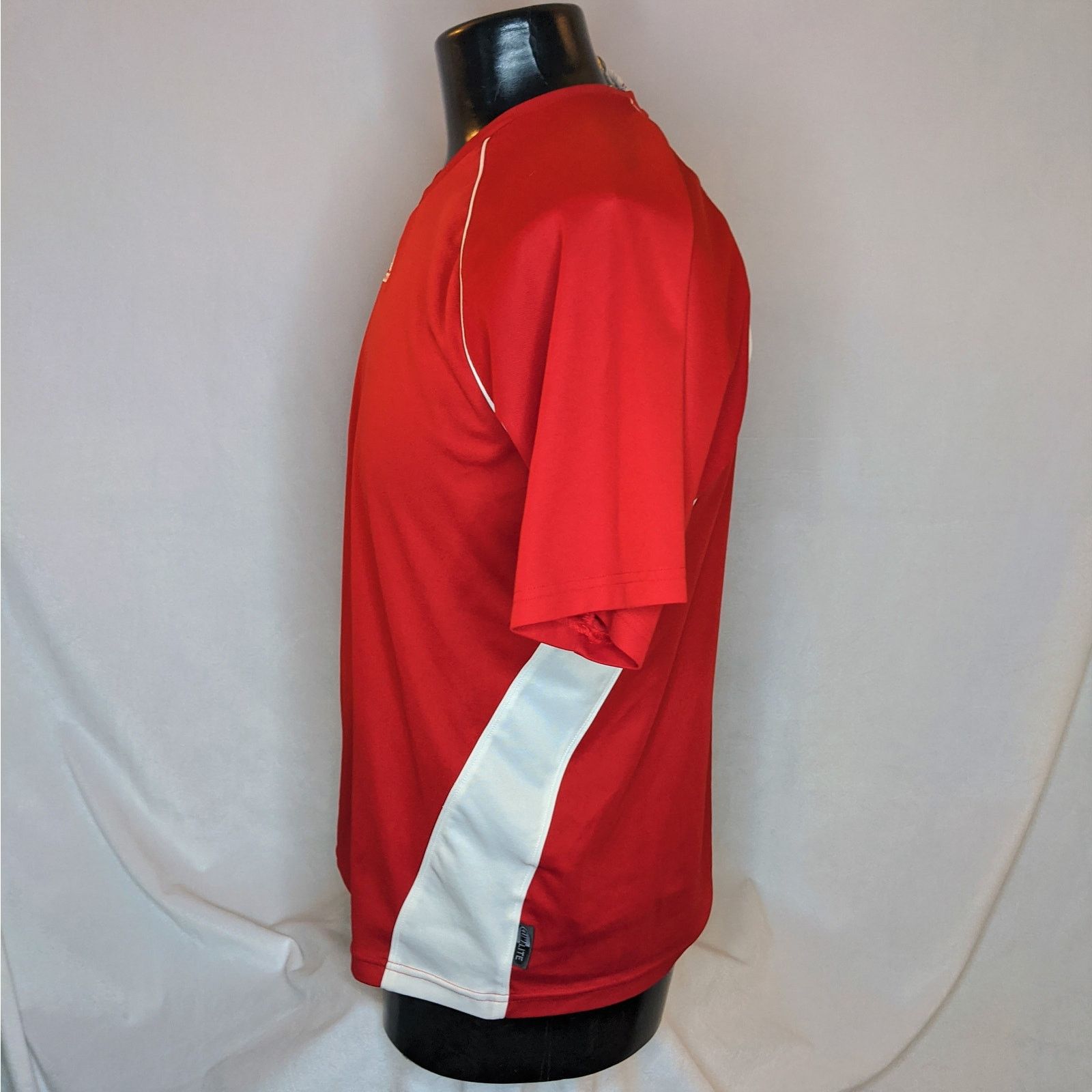 Adidas Adidas Men's Soccer Jersey Athletic Shirt Red Medium Size US M / EU 48-50 / 2 - 2 Thumbnail