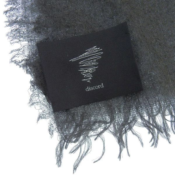 Yohji Yamamoto Discord yohji yamamoto/Silk wool embroidered scarf Size ONE SIZE - 8 Thumbnail