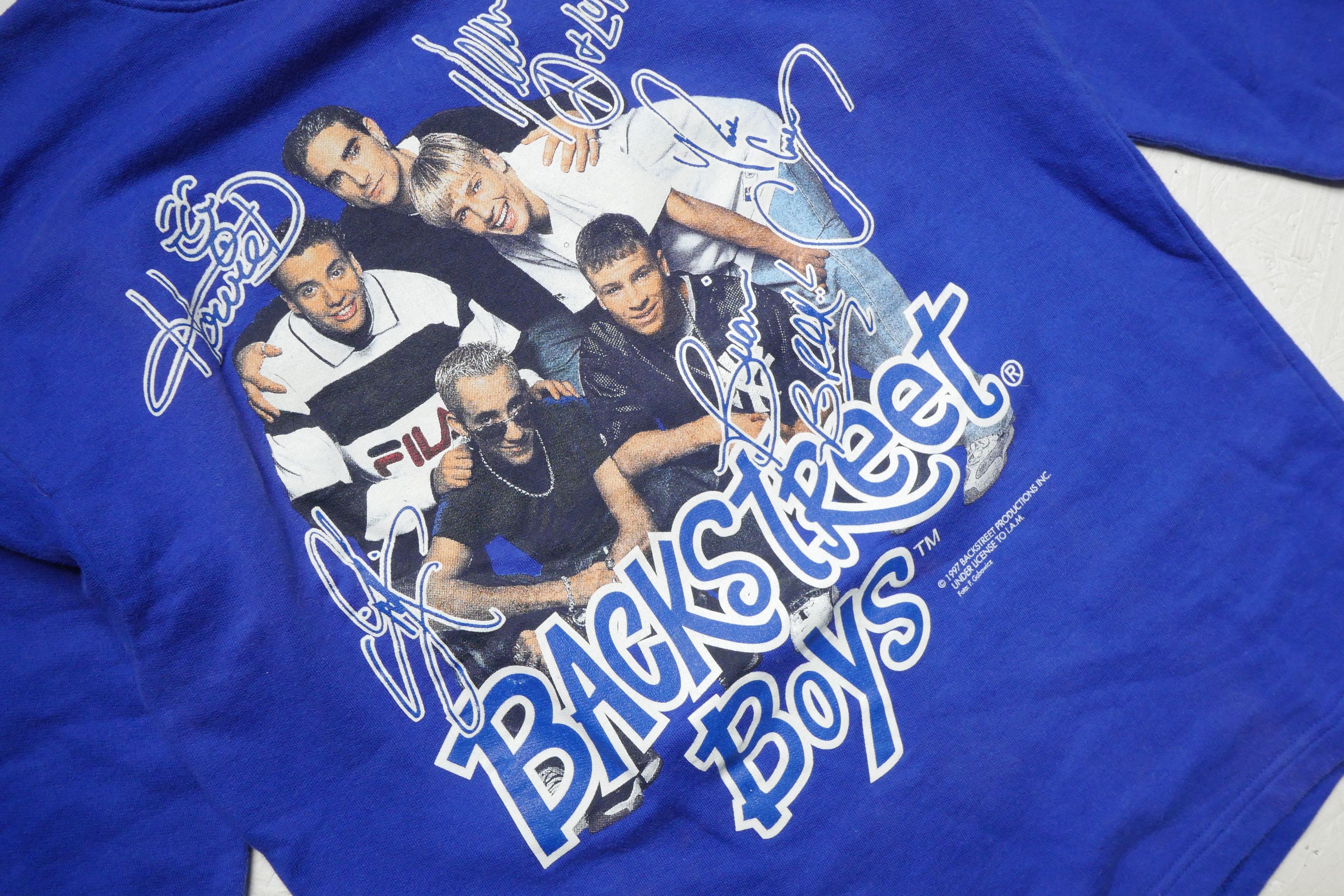 Vintage backstreet boys 1997 vintage sweatshirt rare 164 Size US S / EU 44-46 / 1 - 3 Thumbnail
