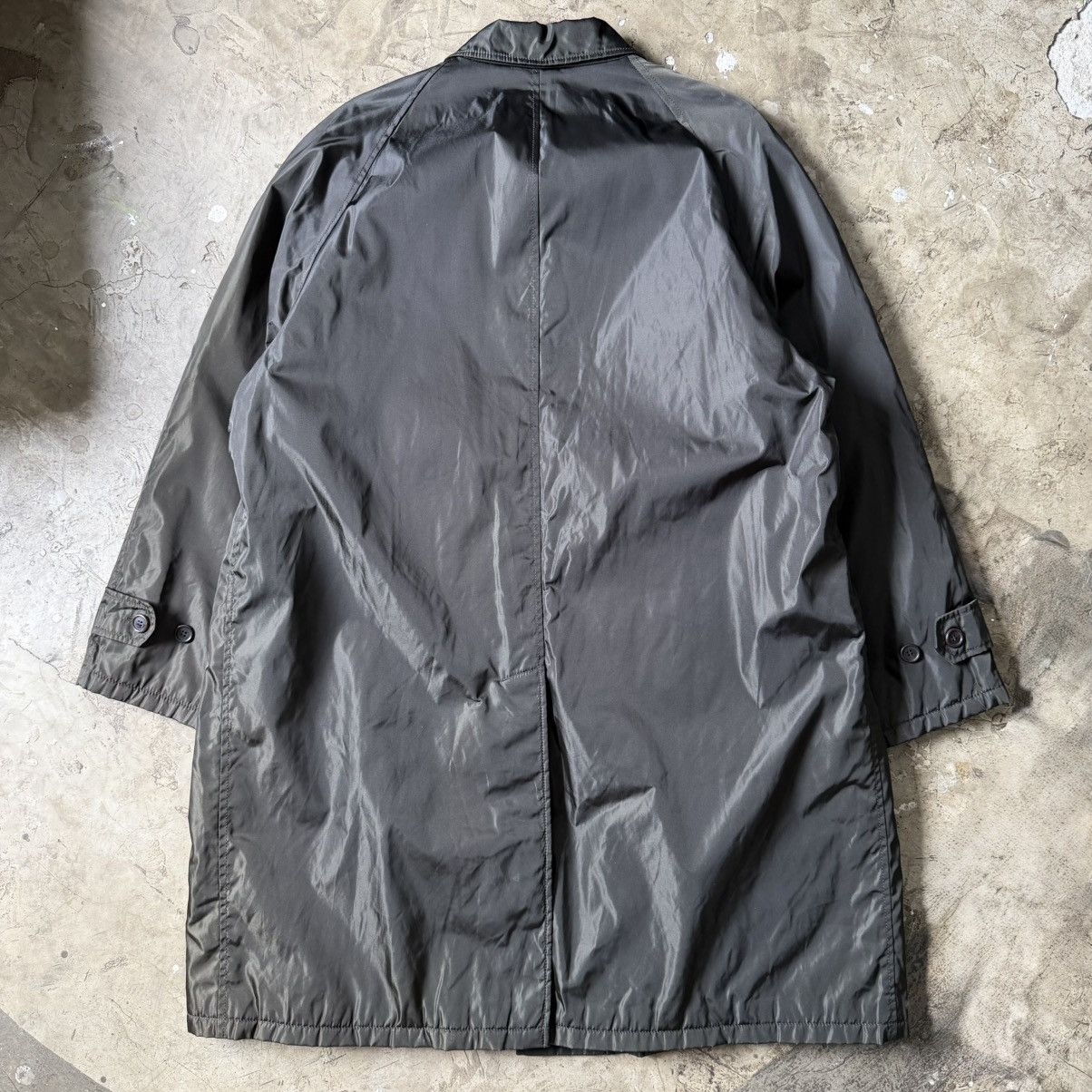 Prada Prada - Vintage Nylon Trench Coat Size US XL / EU 56 / 4 - 2 Thumbnail