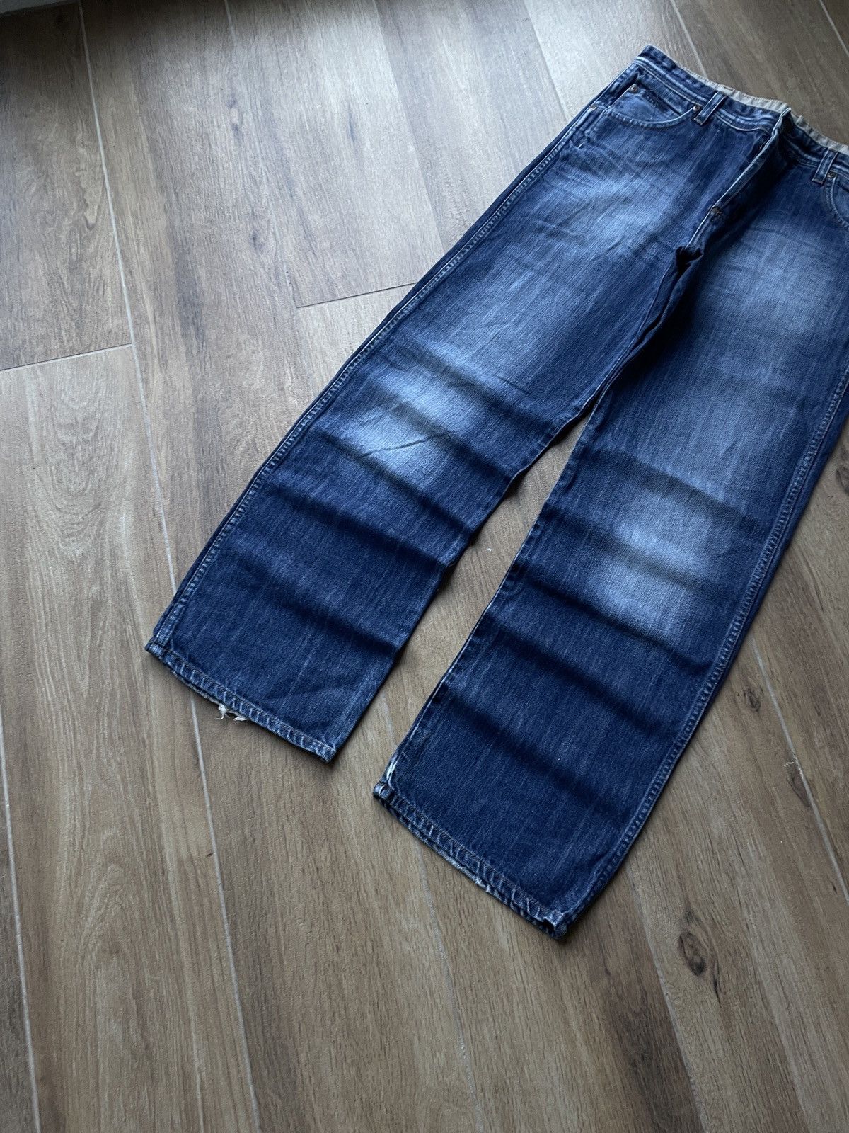 Vintage Vintage Avant Garde Jeans Baggy Wide Japanese Y2K Wahsed Y2K Size US 30 / EU 46 - 3 Thumbnail