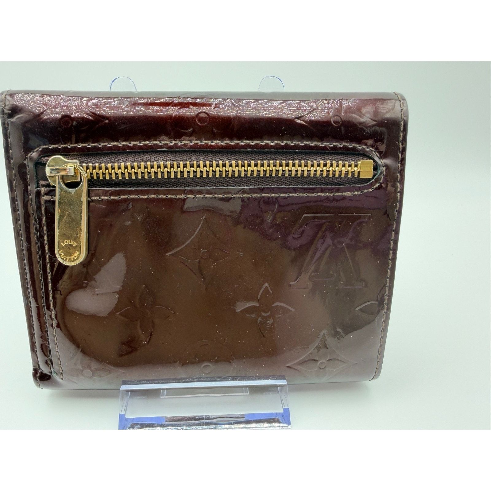 Louis Vuitton LOUIS VUITTON Koala Wallet Vernis Leather Amarante COA INCL Size ONE SIZE - 3 Thumbnail