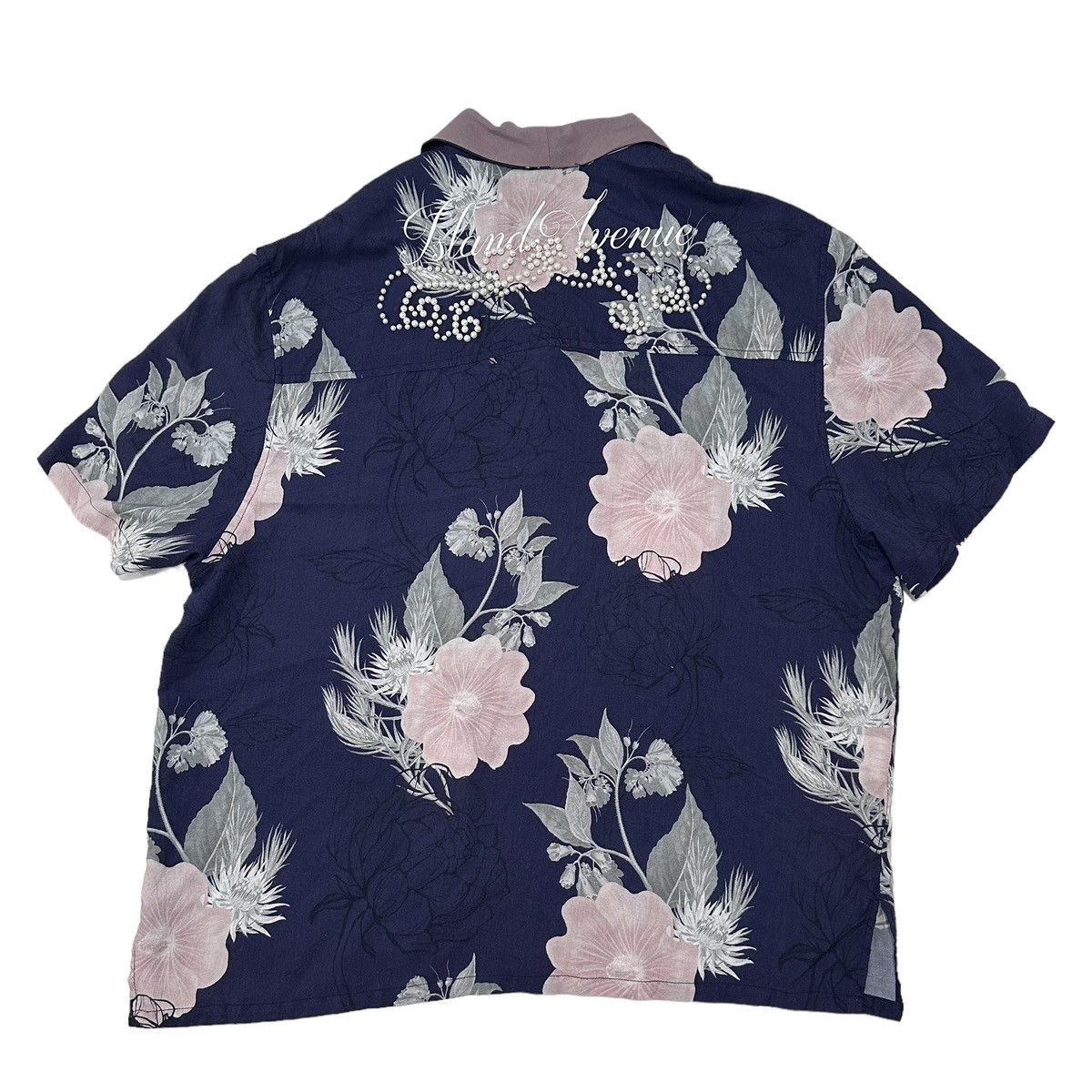 Other Island Ave pearl Embellished Logo Hawaiian Floral Shirt Size US XL / EU 56 / 4 - 1 Thumbnail