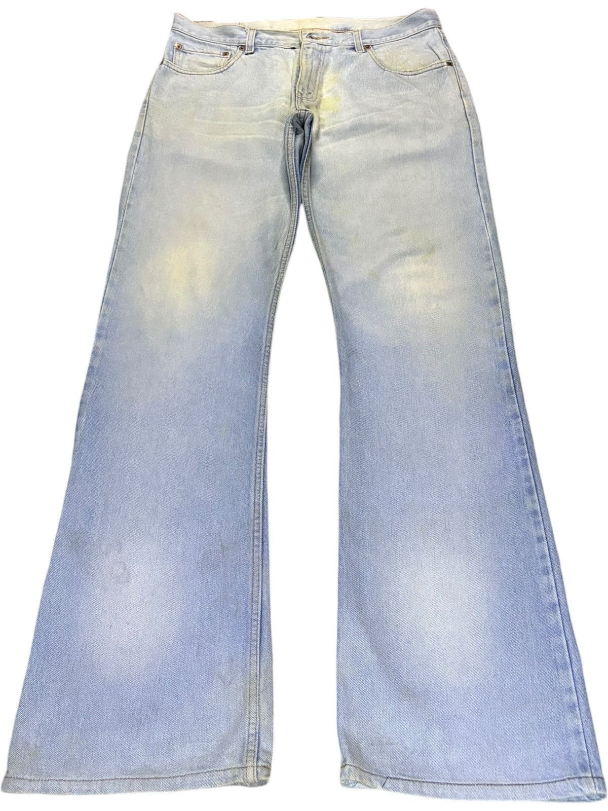 Levi's Vintage 90s Levis 554 Light Mud Wash Bootcut Flare Jeans Size US 35 - 1 Thumbnail