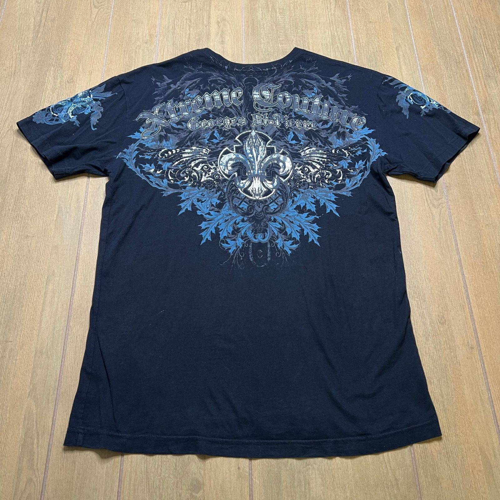 Vintage Y2K Xtreme Couture Affliction Style T Shirt Black Sz Large Size US L / EU 52-54 / 3 - 4 Thumbnail