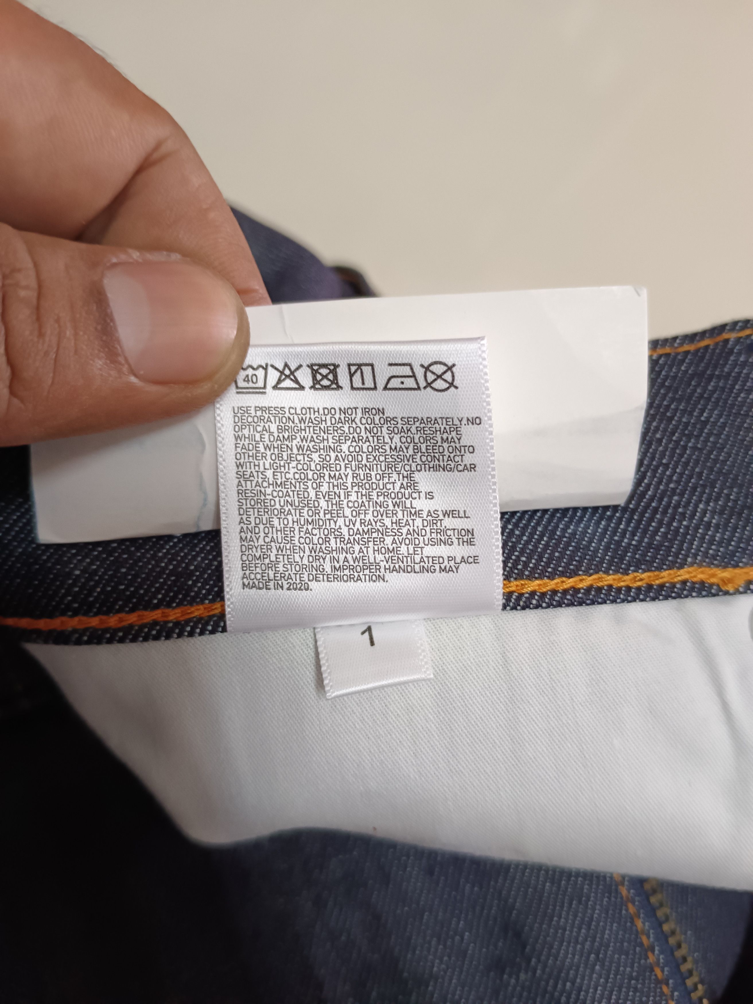 If Six Was Nine × Japanese Brand × Jil Sander Jil Sander X Uniqlo Selvedge Denim Jeans Size US 33 - 11 Thumbnail