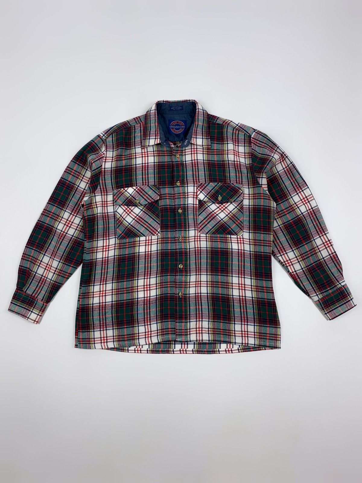 Vintage 1980’s Claybrooke Outdoors Boxy Plaid Button Up Shirt Size US L / EU 52-54 / 3 - 2 Thumbnail