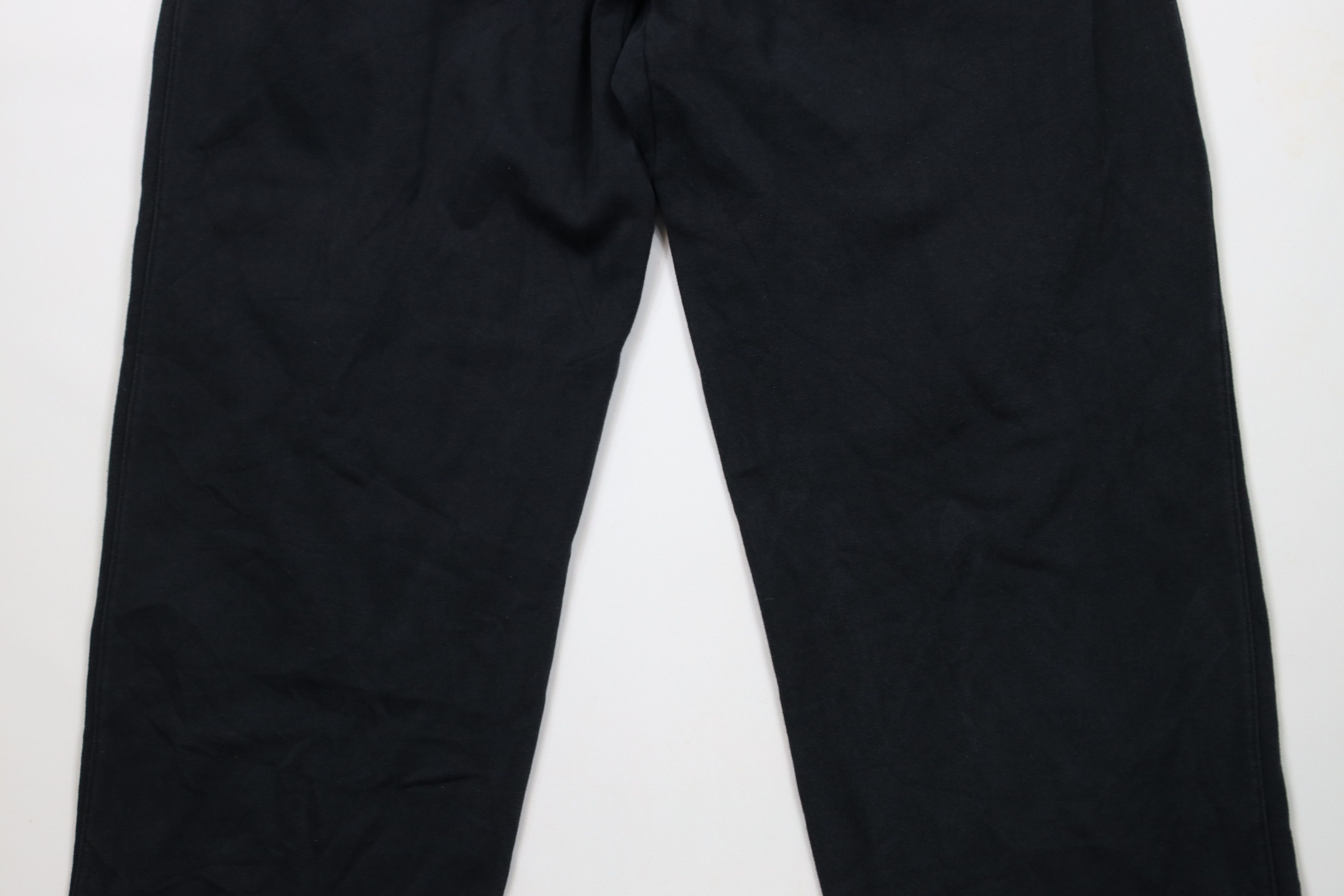 Nike × Vintage Vintage Nike Scott Mini Swoosh Wide Leg Sweatpants Black Size US 40 / EU 56 - 11 Thumbnail