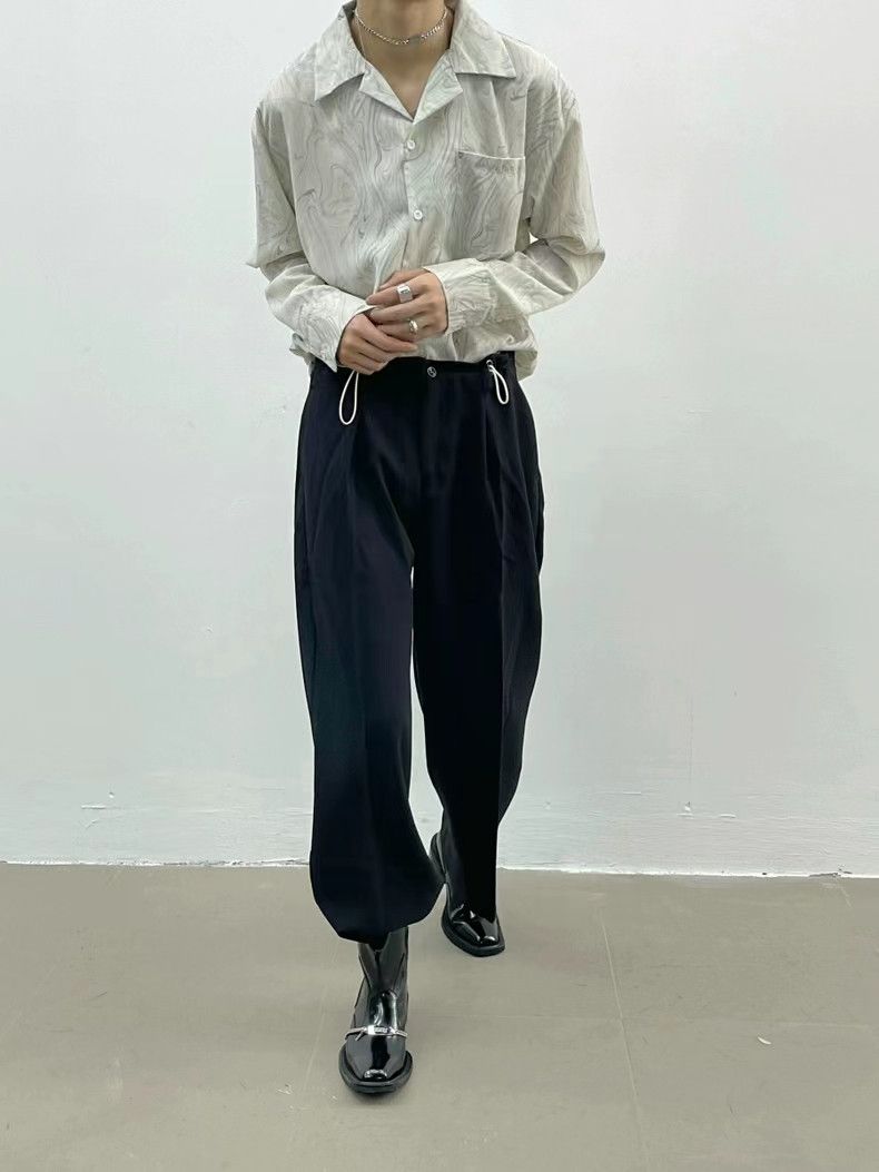 Japanese Brand × Vintage Vintage Wave Pattern Casual Loose Long Sleeve Shirt Size US M / EU 48-50 / 2 - 8 Thumbnail