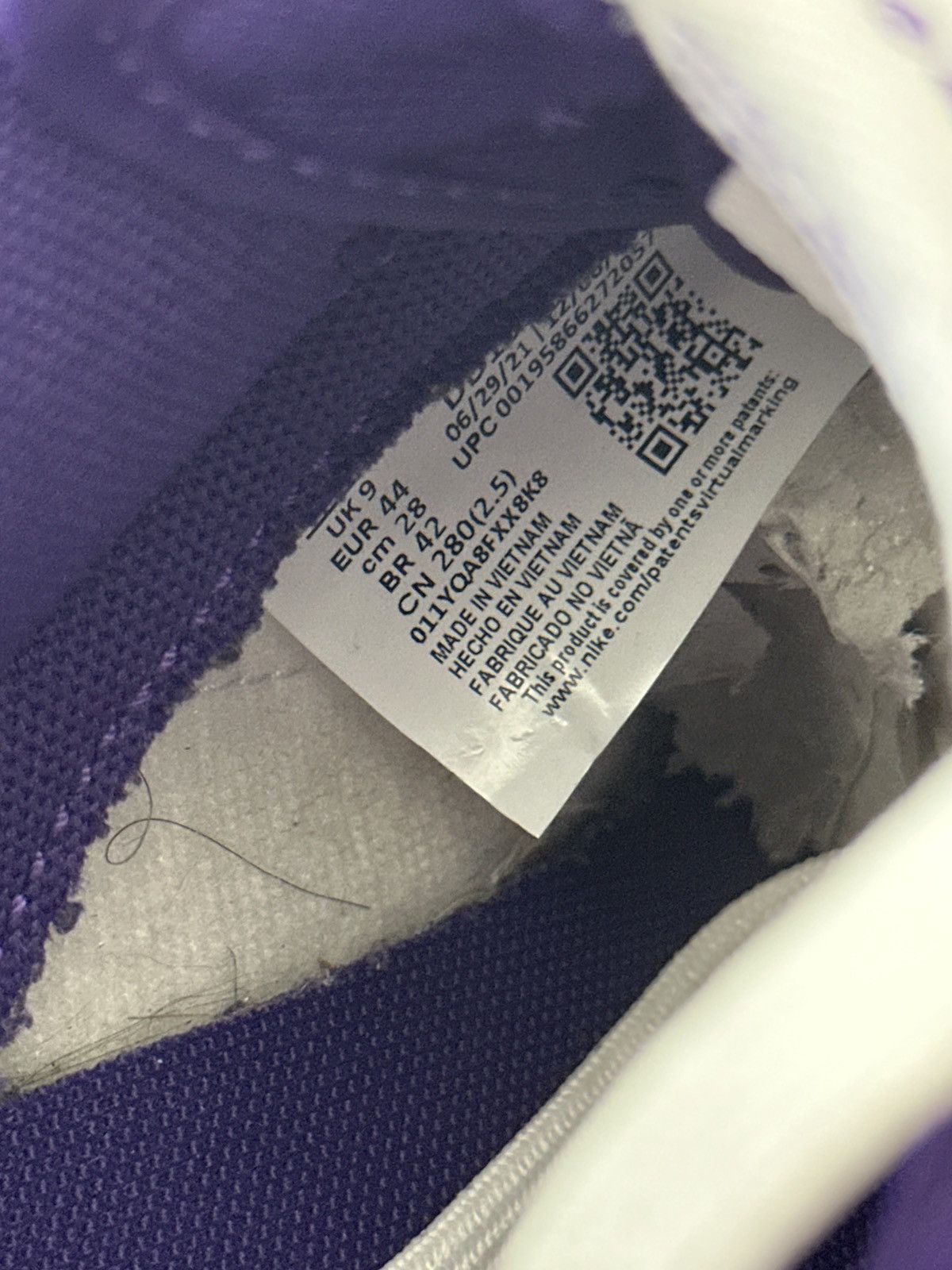 Nike Court Purple Dunk Lows Size US 10 / EU 43 - 1 Thumbnail