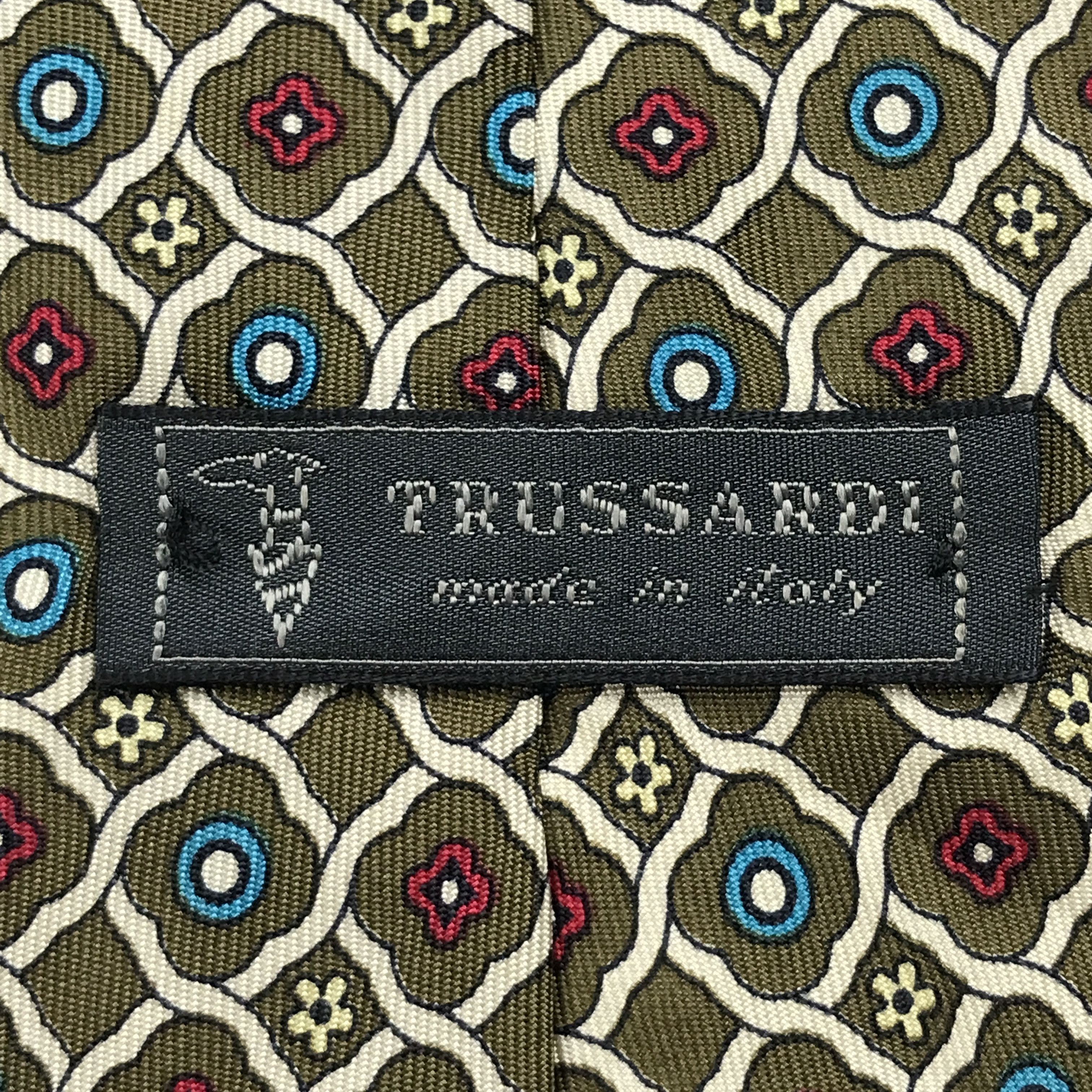 Trussardi × Vintage Vintage Trussardi Silk Necktie Size ONE SIZE - 8 Thumbnail