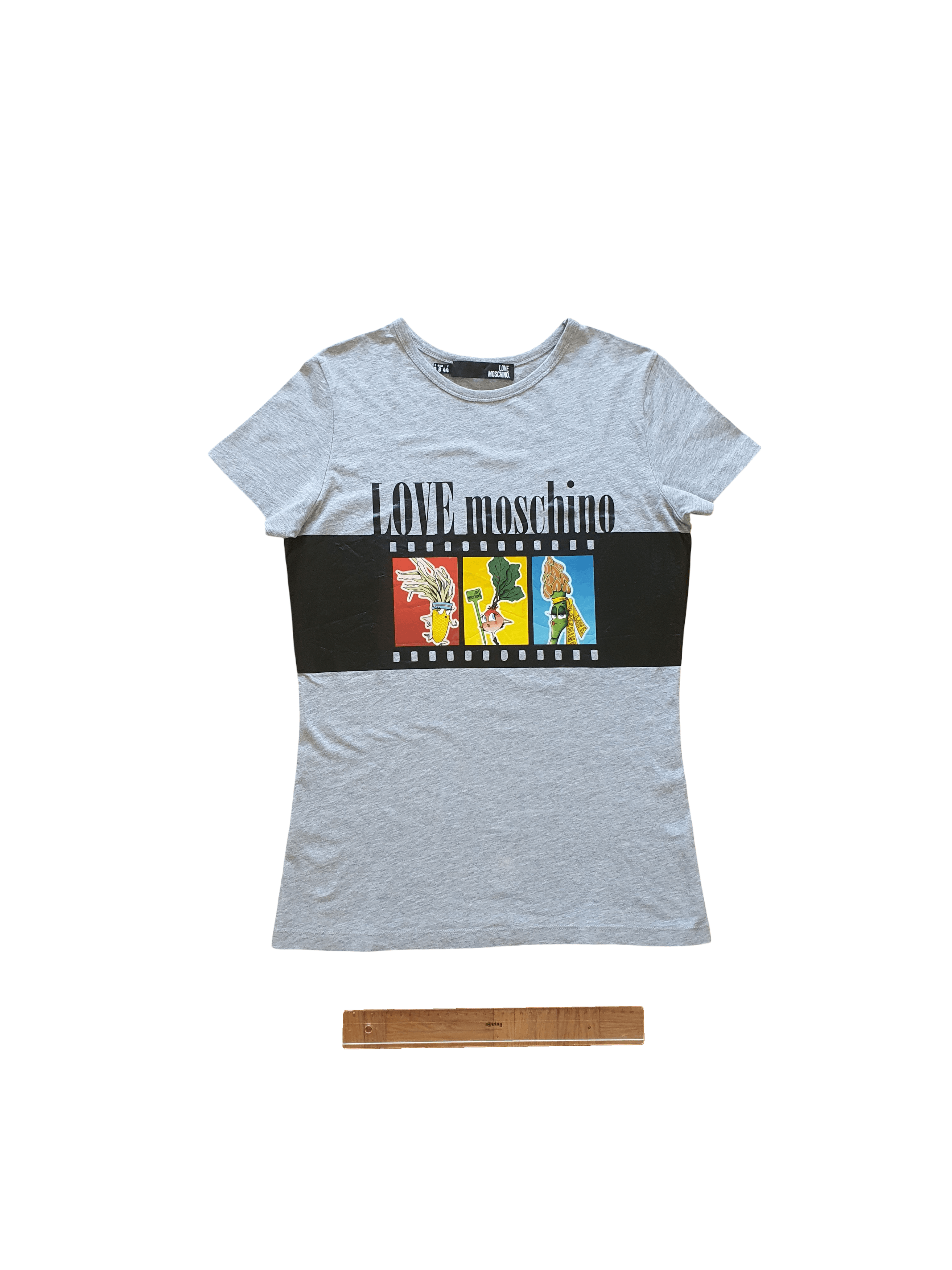 Love Moschino Graphic T-shirt (Pop Art) - Vegetables Motif - Sz Medium Size M / US 6-8 / IT 42-44 - 1 Thumbnail