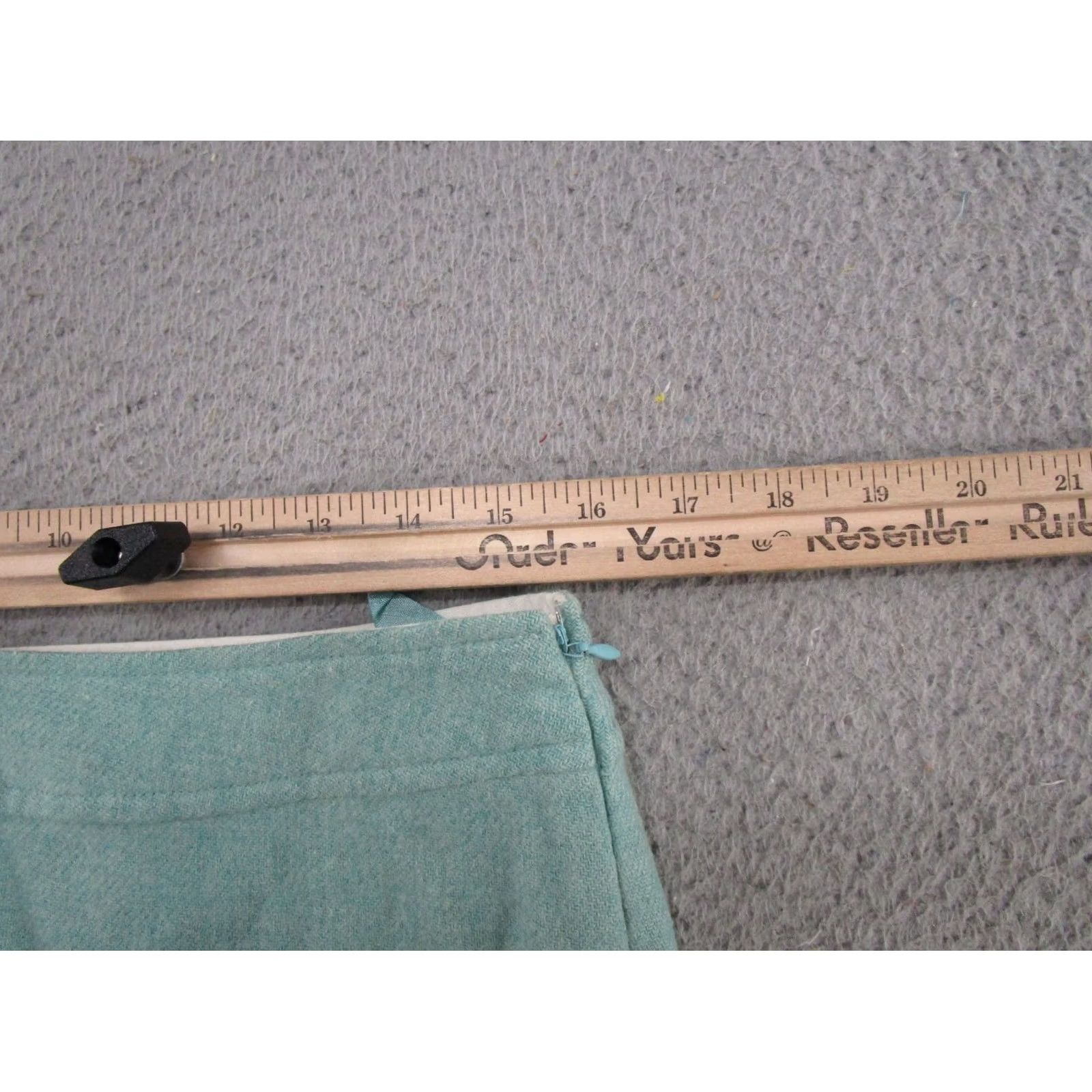Gap VINTAGE Gap Teal Blue Mini Wool Skirt Size 10 Preppy Style Women Short Lined Spring Fall Mens Womens Size 32" / US 10 / IT 46 - 4 Thumbnail