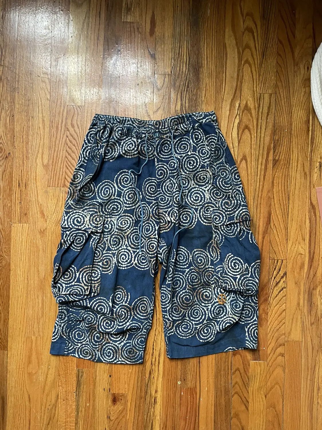 image of Story Mfg. Cropped “Peace” Pant in Navy, Men's (Size 30)