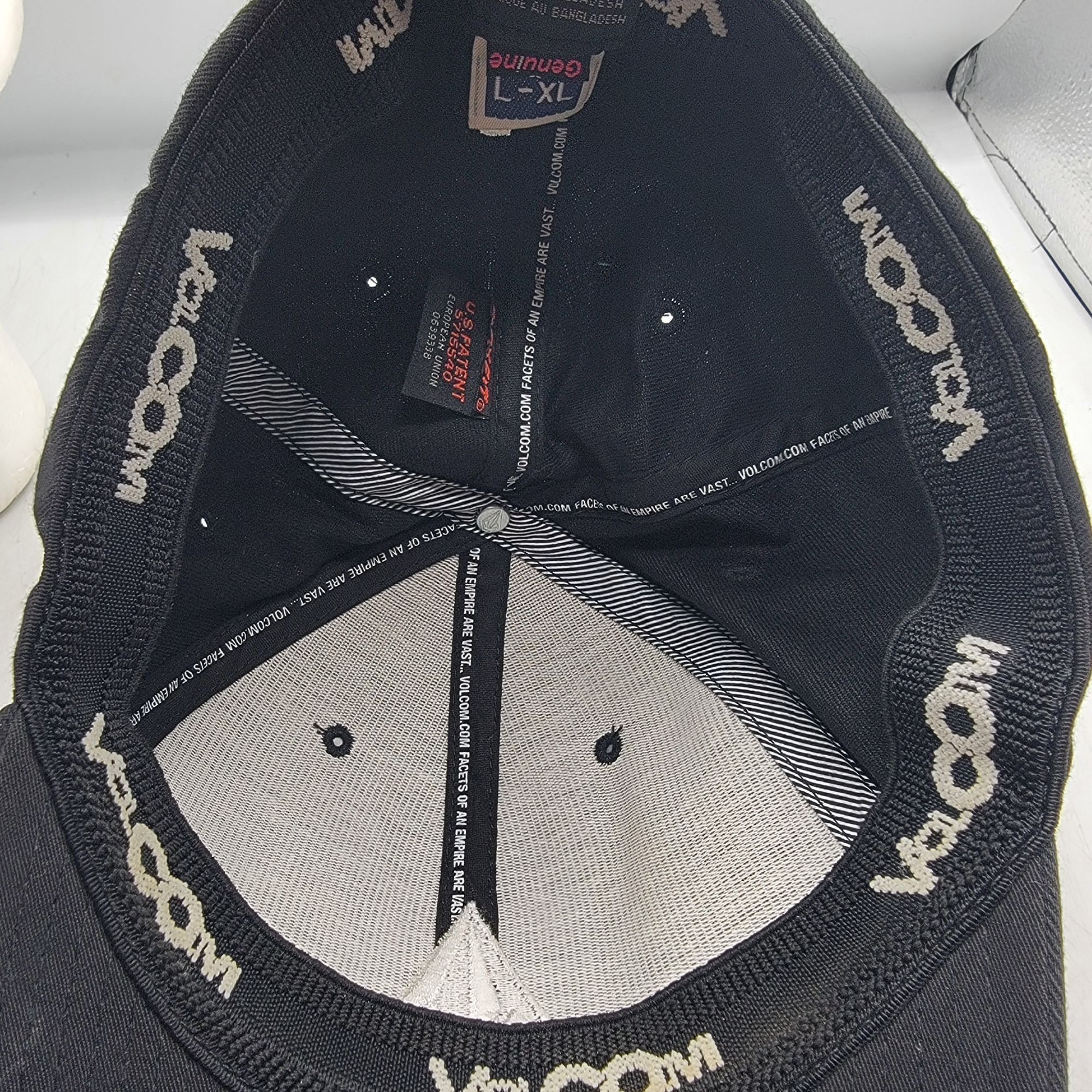 Volcom Volcom Adults L-XL Black Fitted Baseball Cap Casual Outdoors Size ONE SIZE - 7 Thumbnail