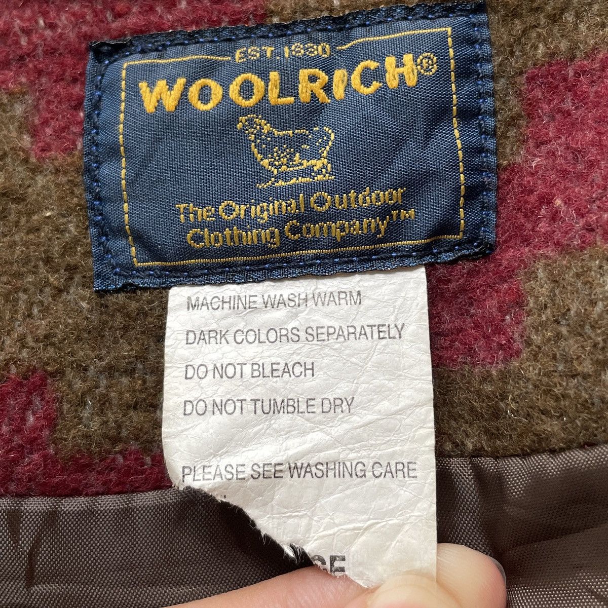 Vintage × Woolrich Woolen Mills Vintage Brand Woolrich Navajo Wool Vests 1990s Size US XL / EU 56 / 4 - 9 Thumbnail
