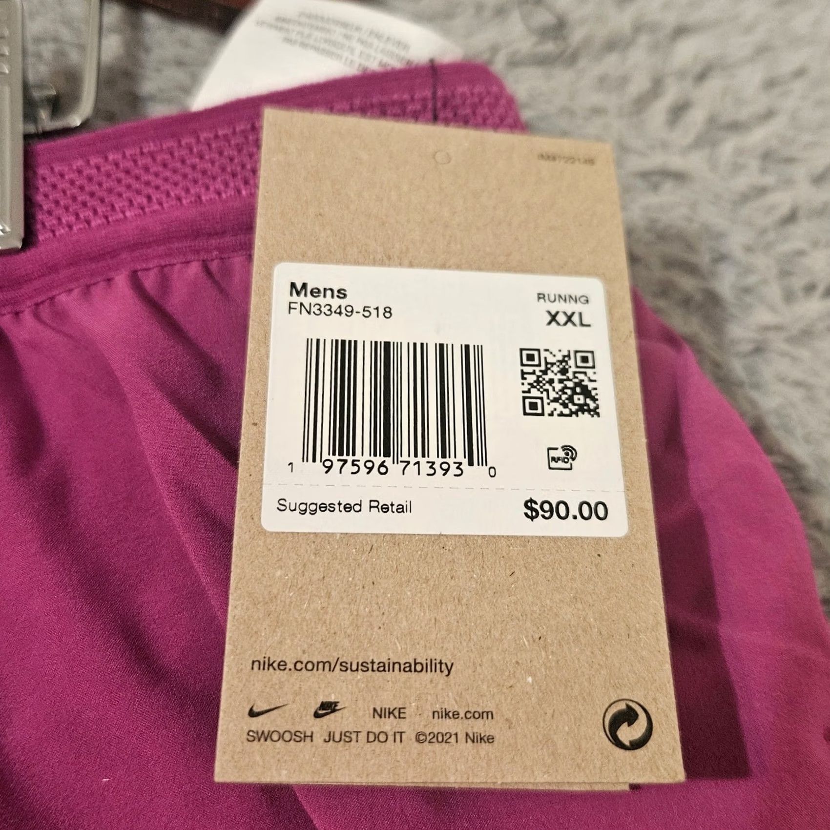 Nike Nike Racing Running Dri-fit ADV Shorts Men 2XL NWT Pink 2XL Athletic Shorts Mens Nike 2XL FN3349-518 Fuschia Size US 39 - 6 Thumbnail