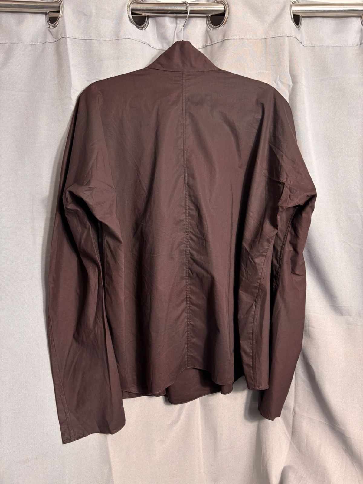 Lemaire Lemaire Poplin Tie Front Blouse Brown Size ONE SIZE - 7 Thumbnail