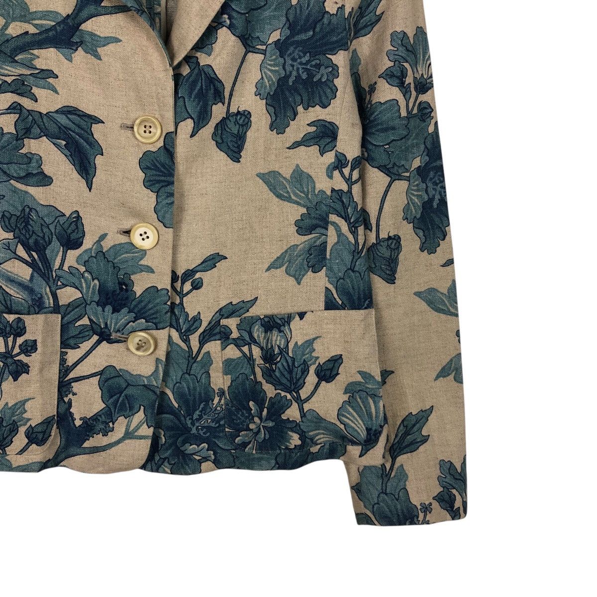 Japanese Brand × Junko Shimada 📌Cropped Biker Jacket 49 Av Junko Shimada Floral Design Size US M / EU 48-50 / 2 - 6 Thumbnail