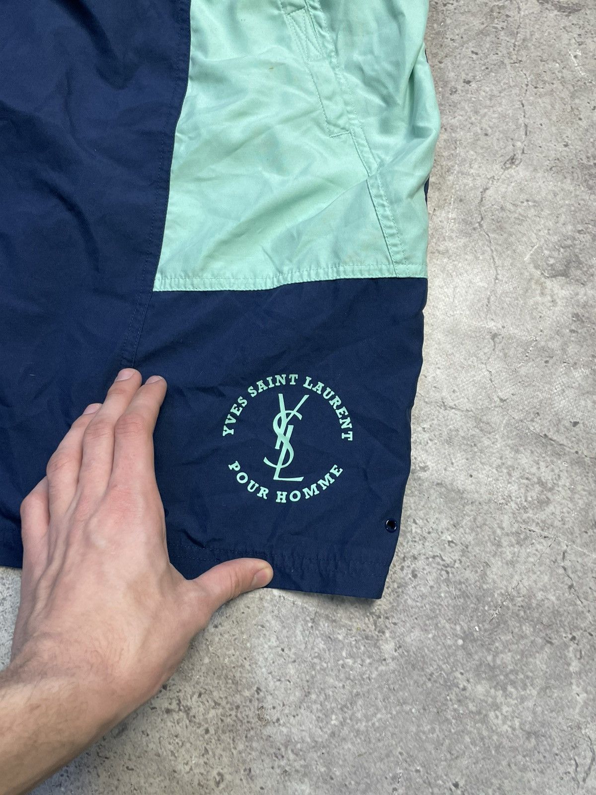 Yves Saint Laurent Vintage YSL Yves Saint Laurent Swim Shorts Size L Size US 34 / EU 50 - 2 Thumbnail
