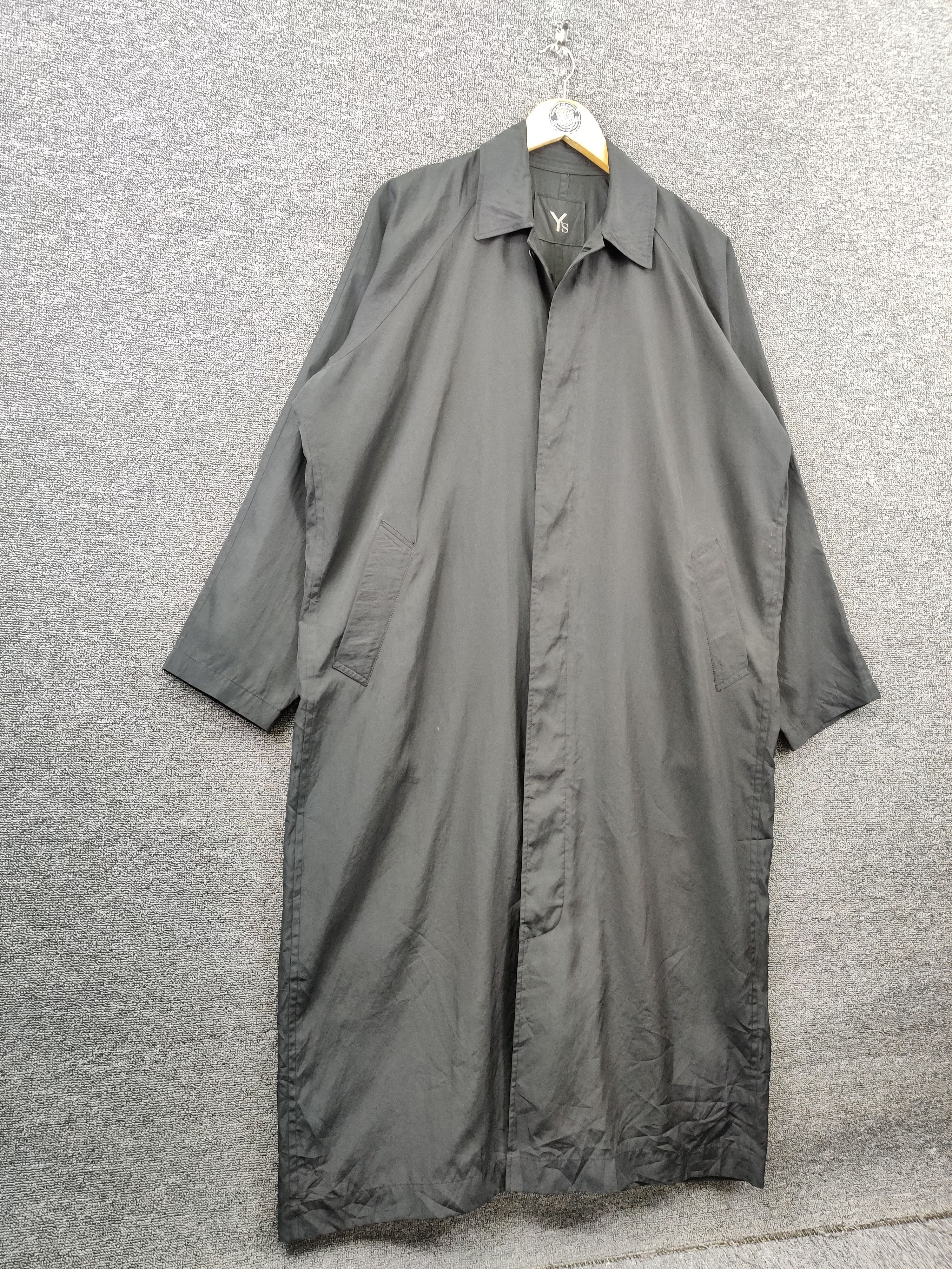 Yohji Yamamoto Vintage 90s Y's Yohji Yamamoto Nylon Long Jacket Size US XL / EU 56 / 4 - 5 Thumbnail