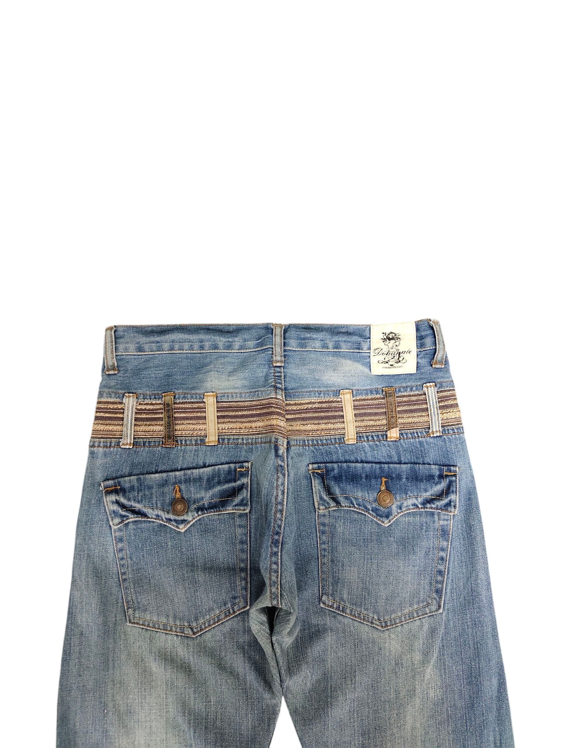 Kapital Japanese Brand Dominate Double Waist Clawmark Denim Jeans Size US 30 / EU 46 - 2 Thumbnail