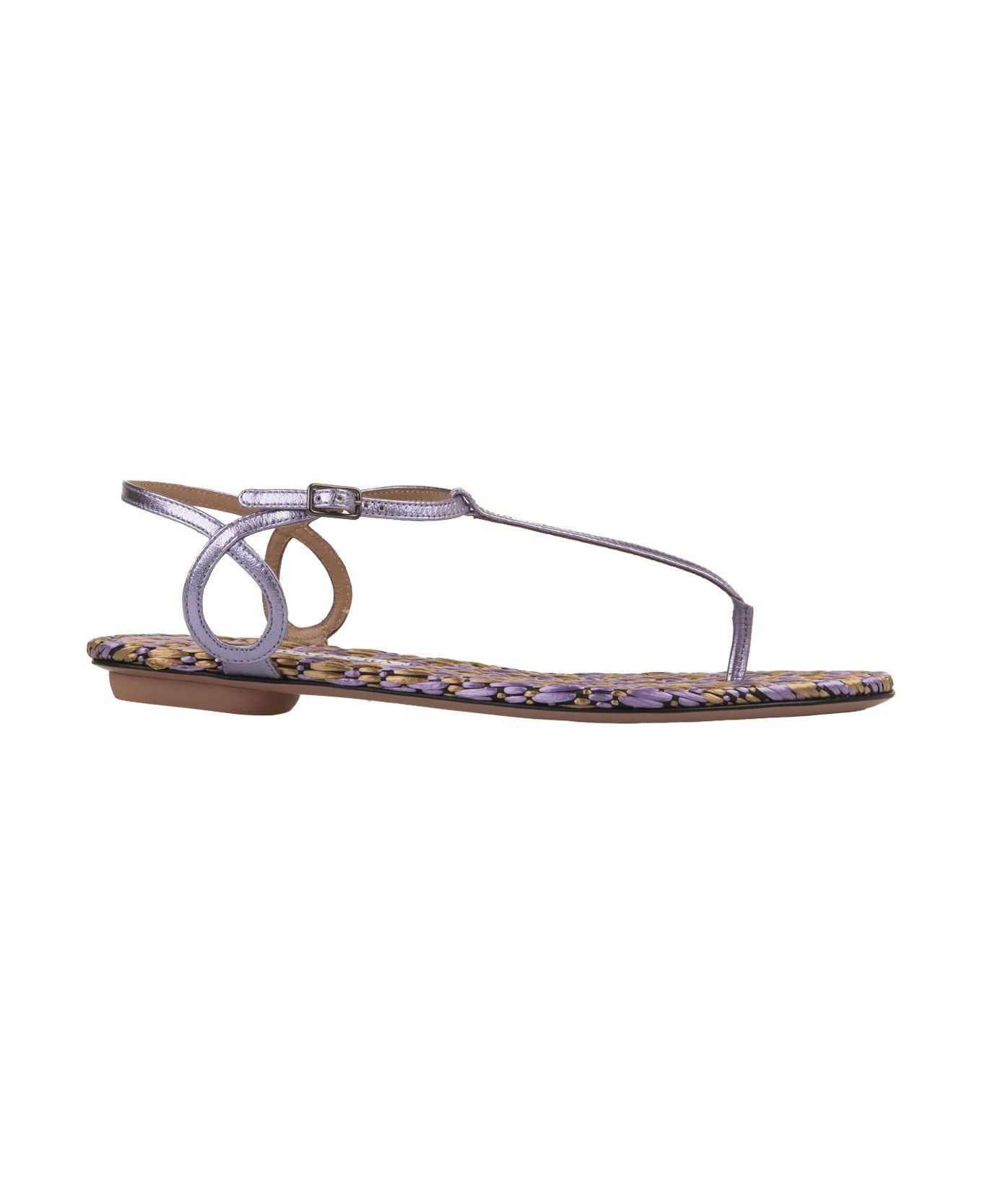 Aquazzura o1y0625 Ankle Strap Thong Sandals in Lilac Size US 8 / IT 38 - 1 Thumbnail